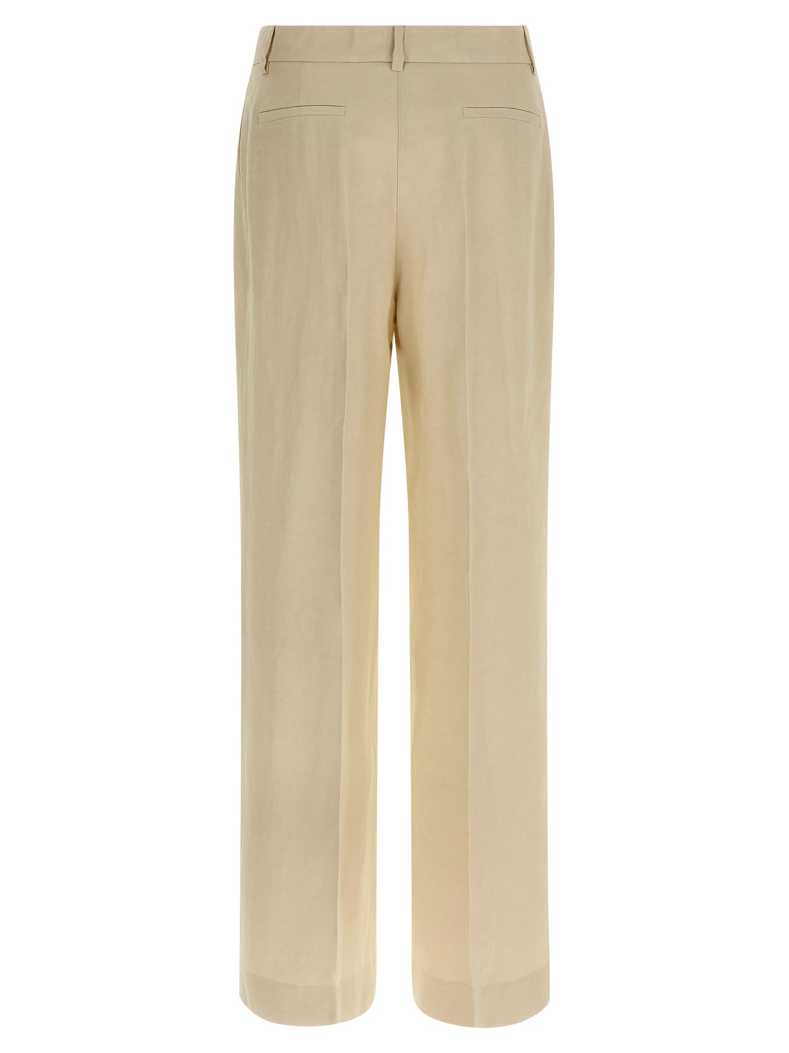 P.A.R.O.S.H. Beige Viscose Casual Women's Pants