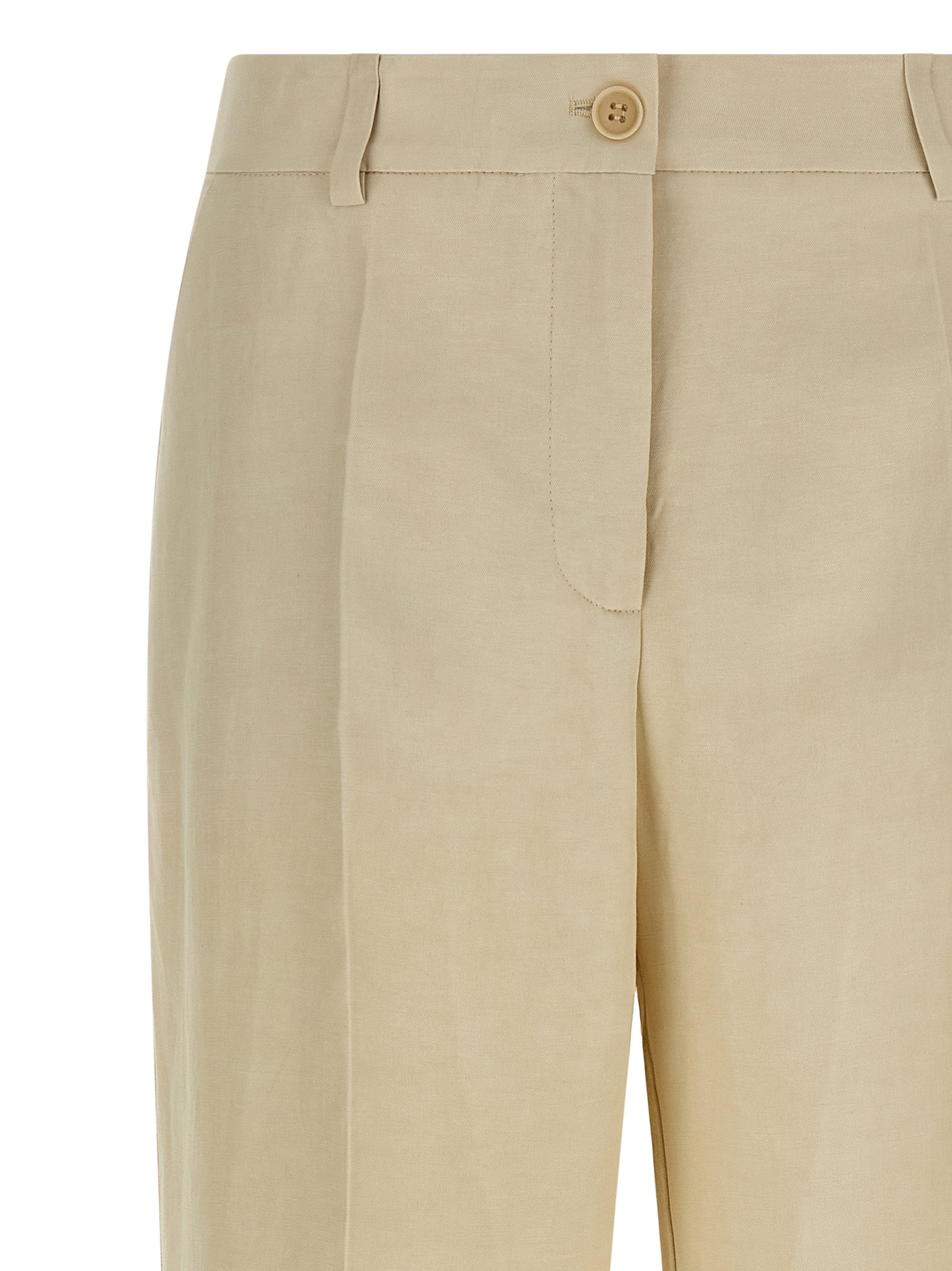 P.A.R.O.S.H. Beige Viscose Casual Women's Pants