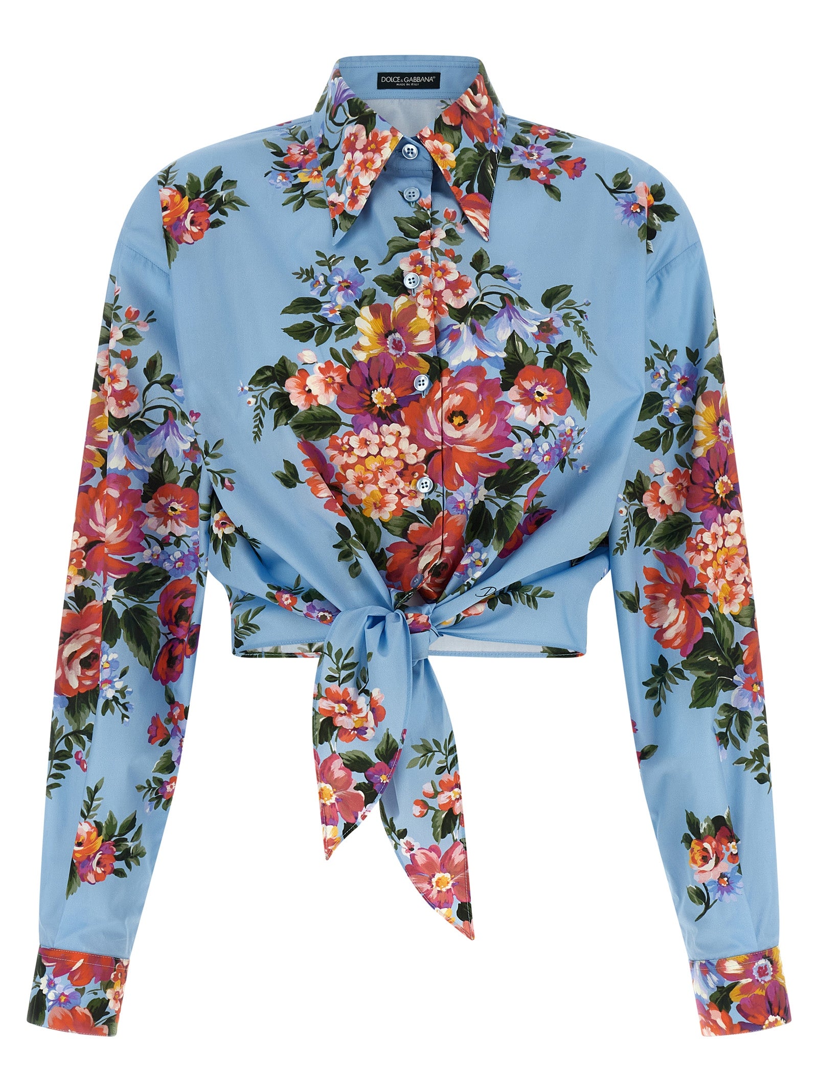 Dolce & Gabbana Blue Cotton Women's Blouse