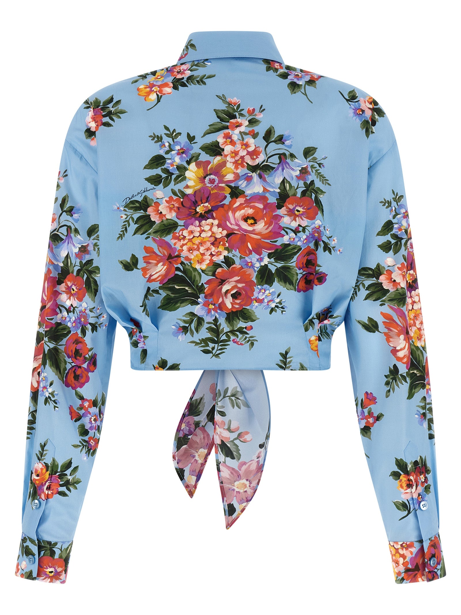 Dolce & Gabbana Blue Cotton Women's Blouse