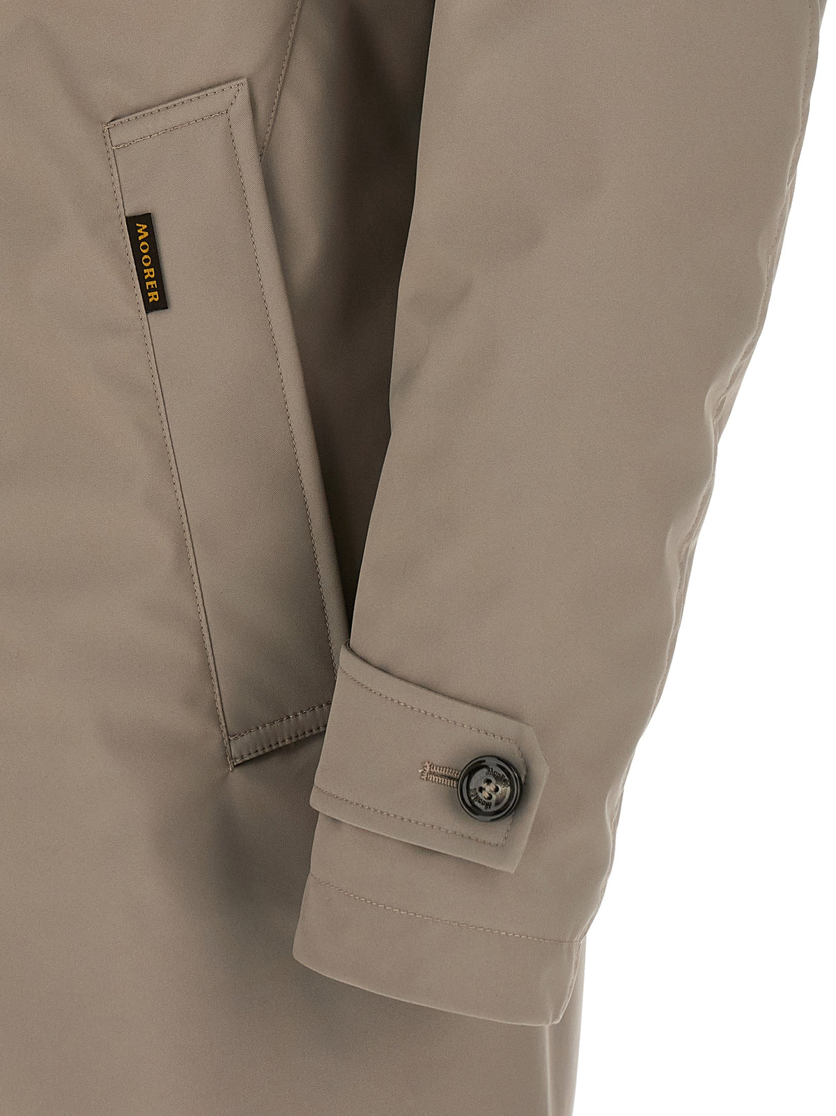 MooRER Gray Polyester Shell Men's Jacket