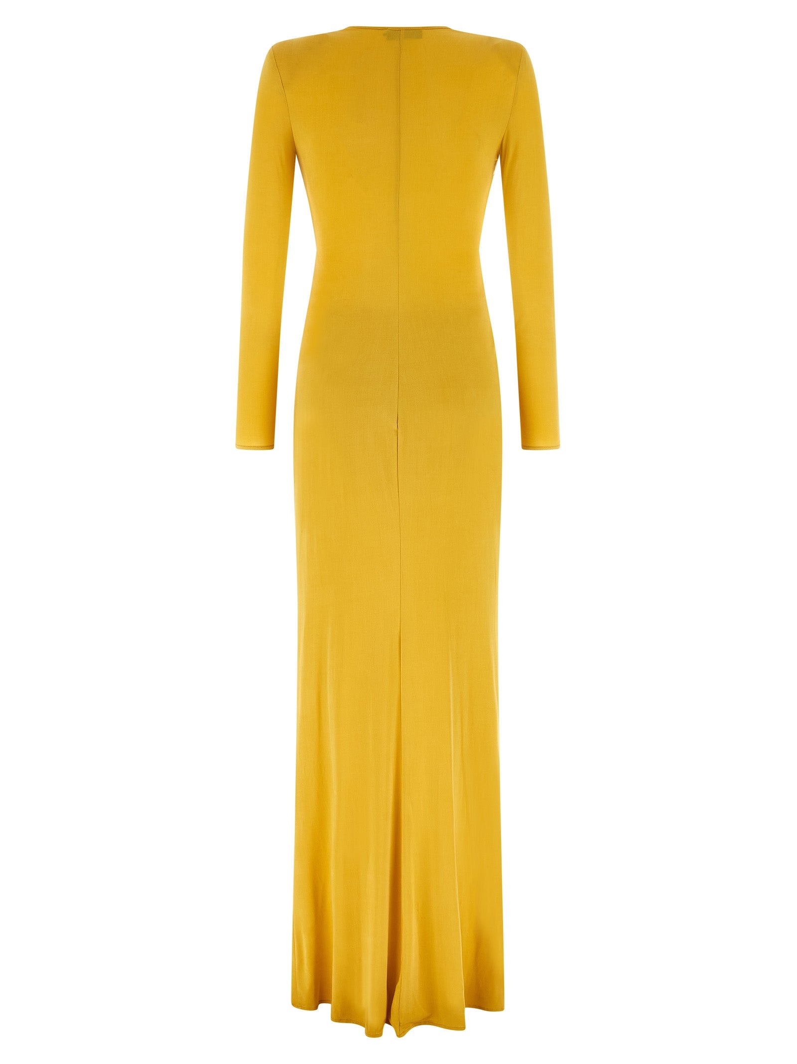 Elisabetta Franchi Bicolor Copper Long Women's Dress