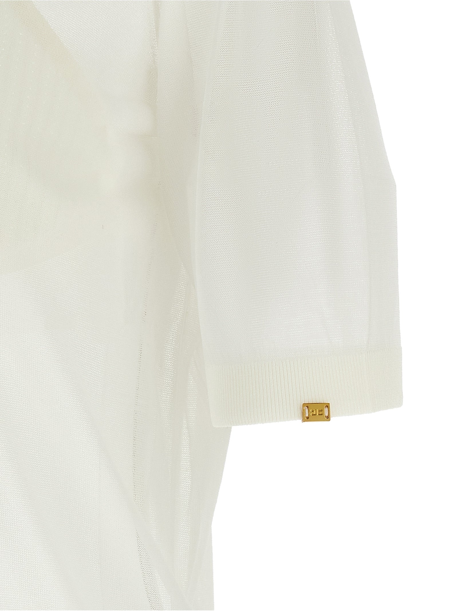 Elisabetta Franchi White Viscose Polo Women's Shirt