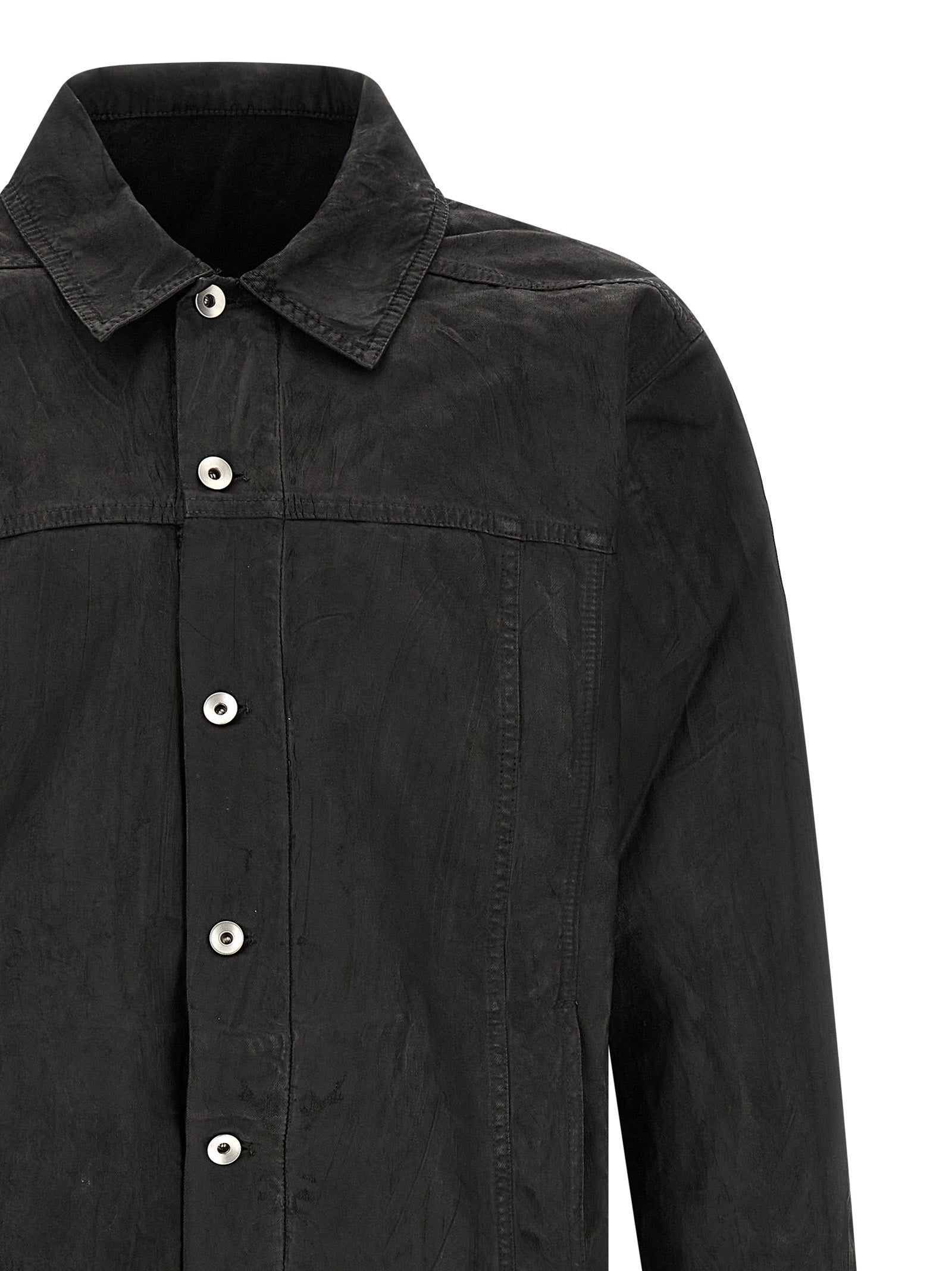 DRKSHDW Black Cotton Denim Men's Jacket