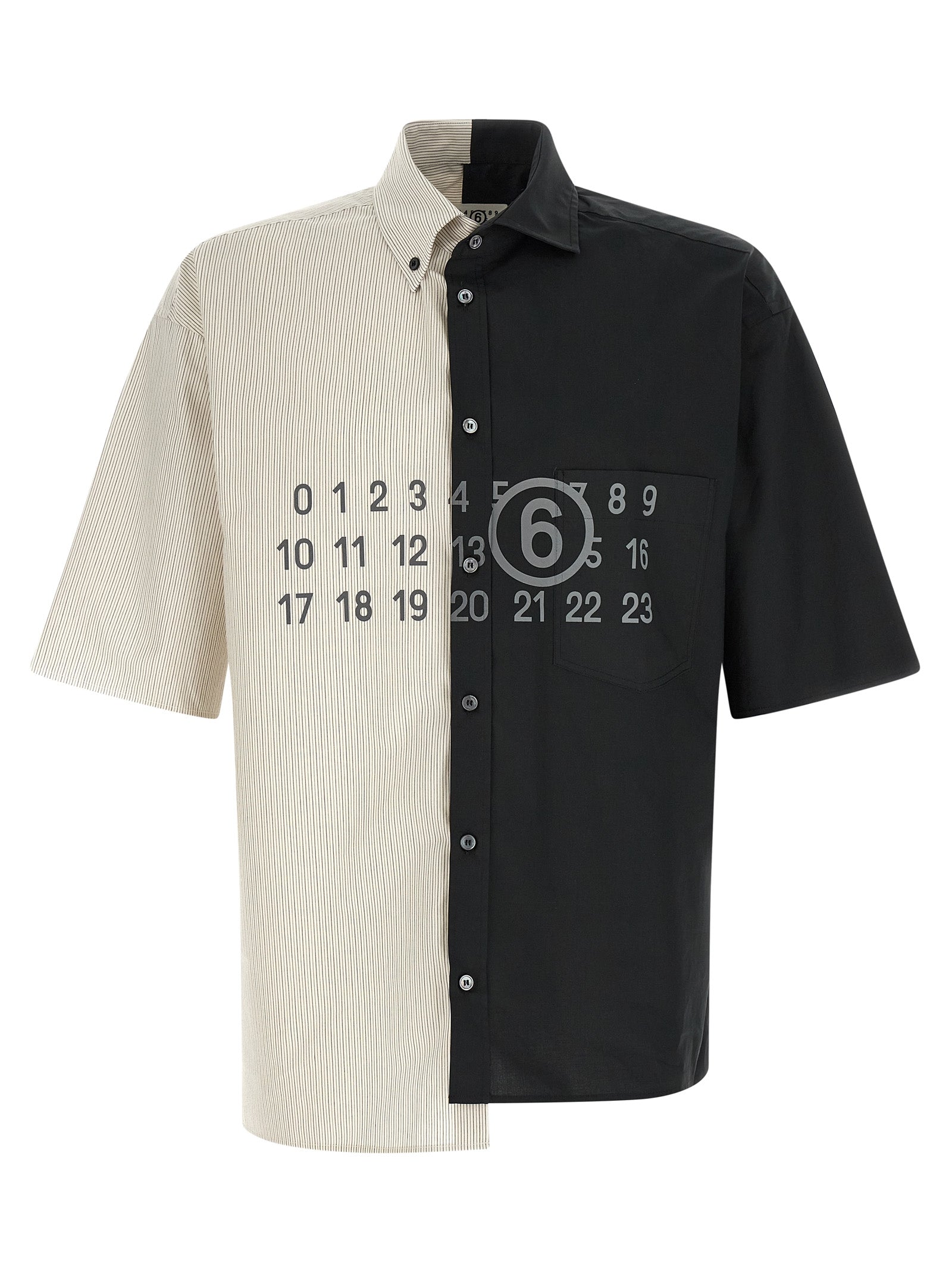 MM6 Maison Margiela Black Cotton Men's Blouse