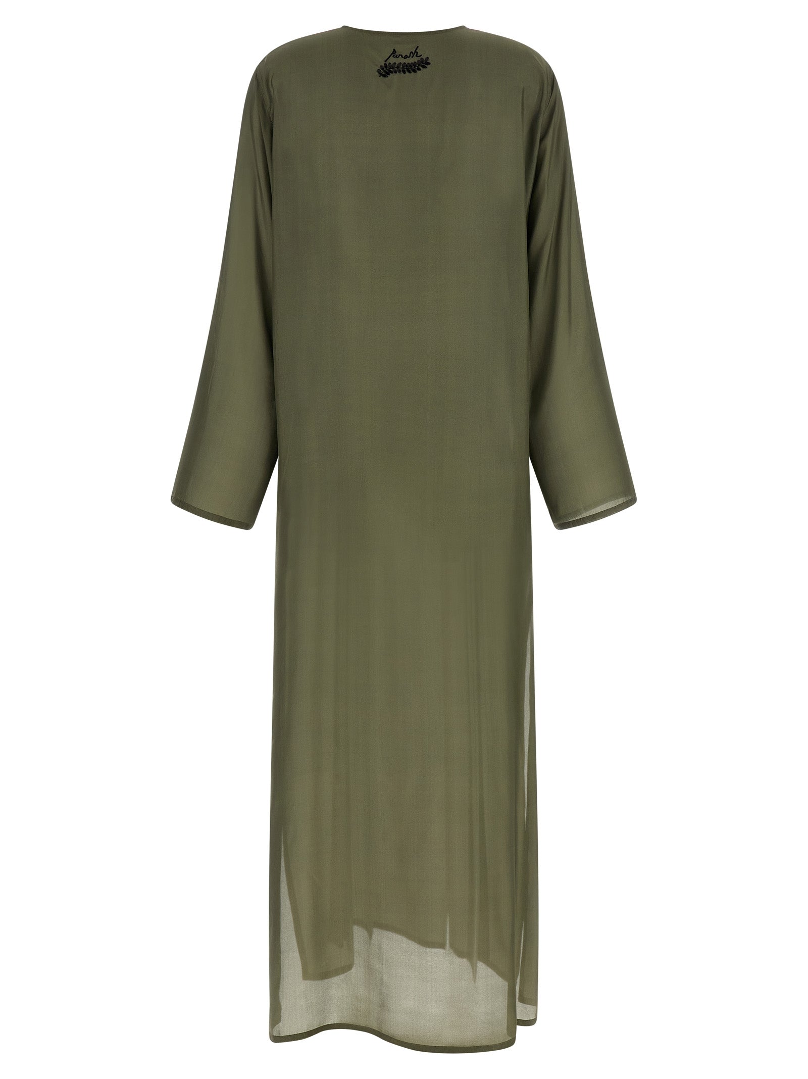 P.A.R.O.S.H. Bicolor Silk Long Women's Dress