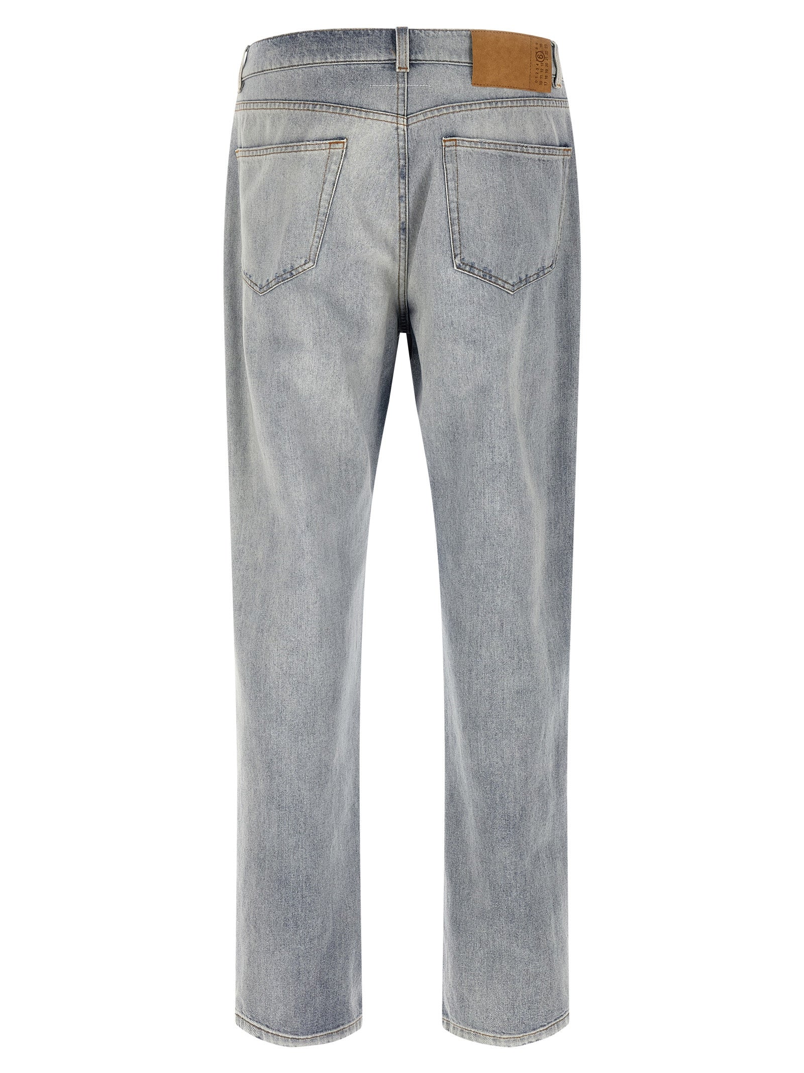 MM6 Maison Margiela Blue Cotton Relaxed Fit Men's Jeans