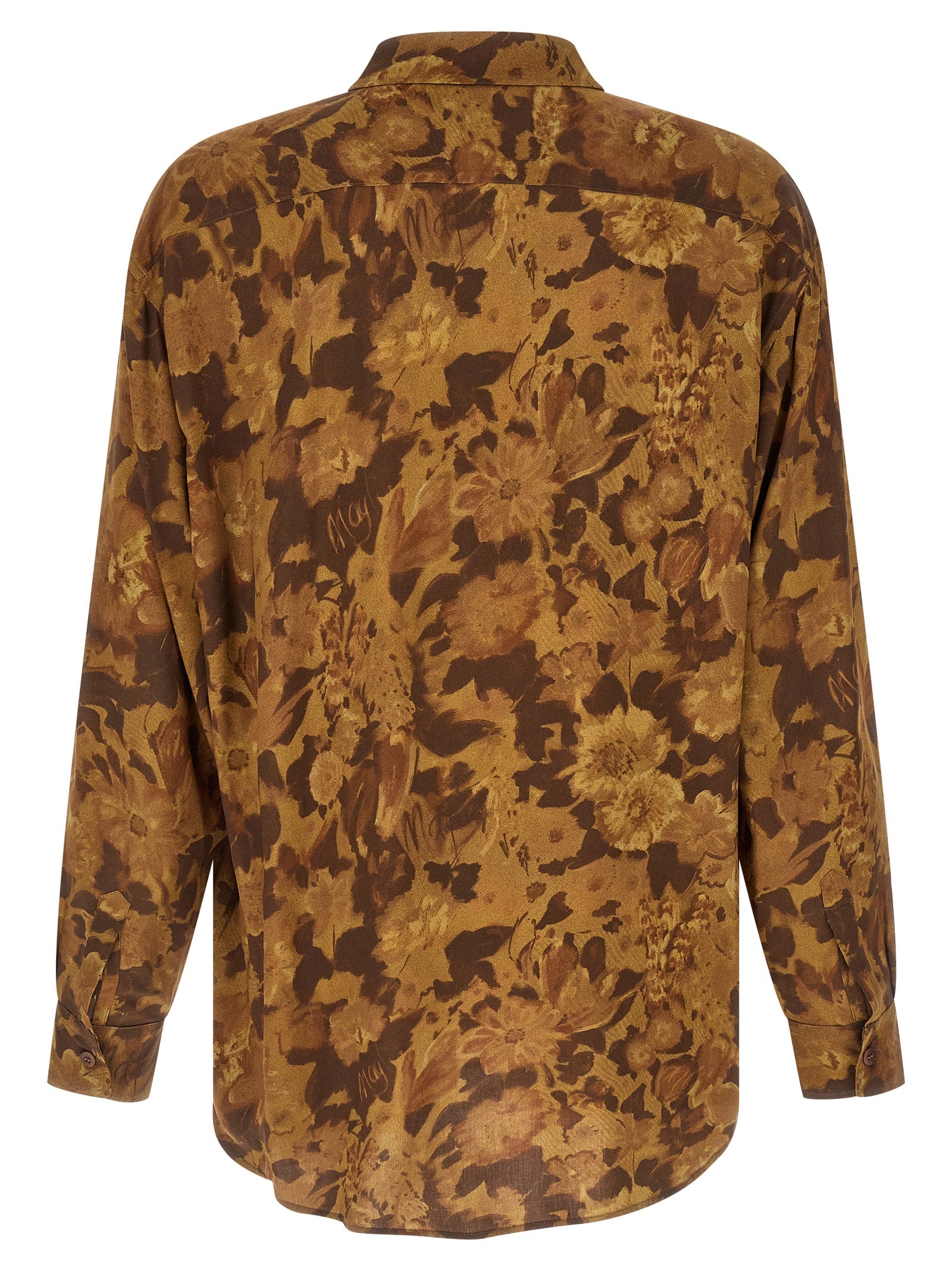 Magliano Brown Viscose Men's Blouse