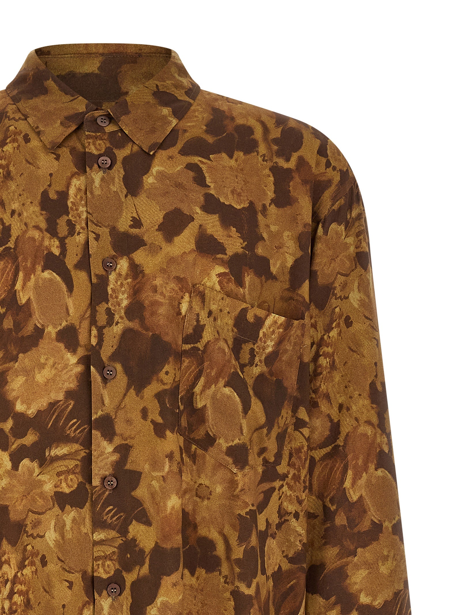 Magliano Brown Viscose Men's Blouse