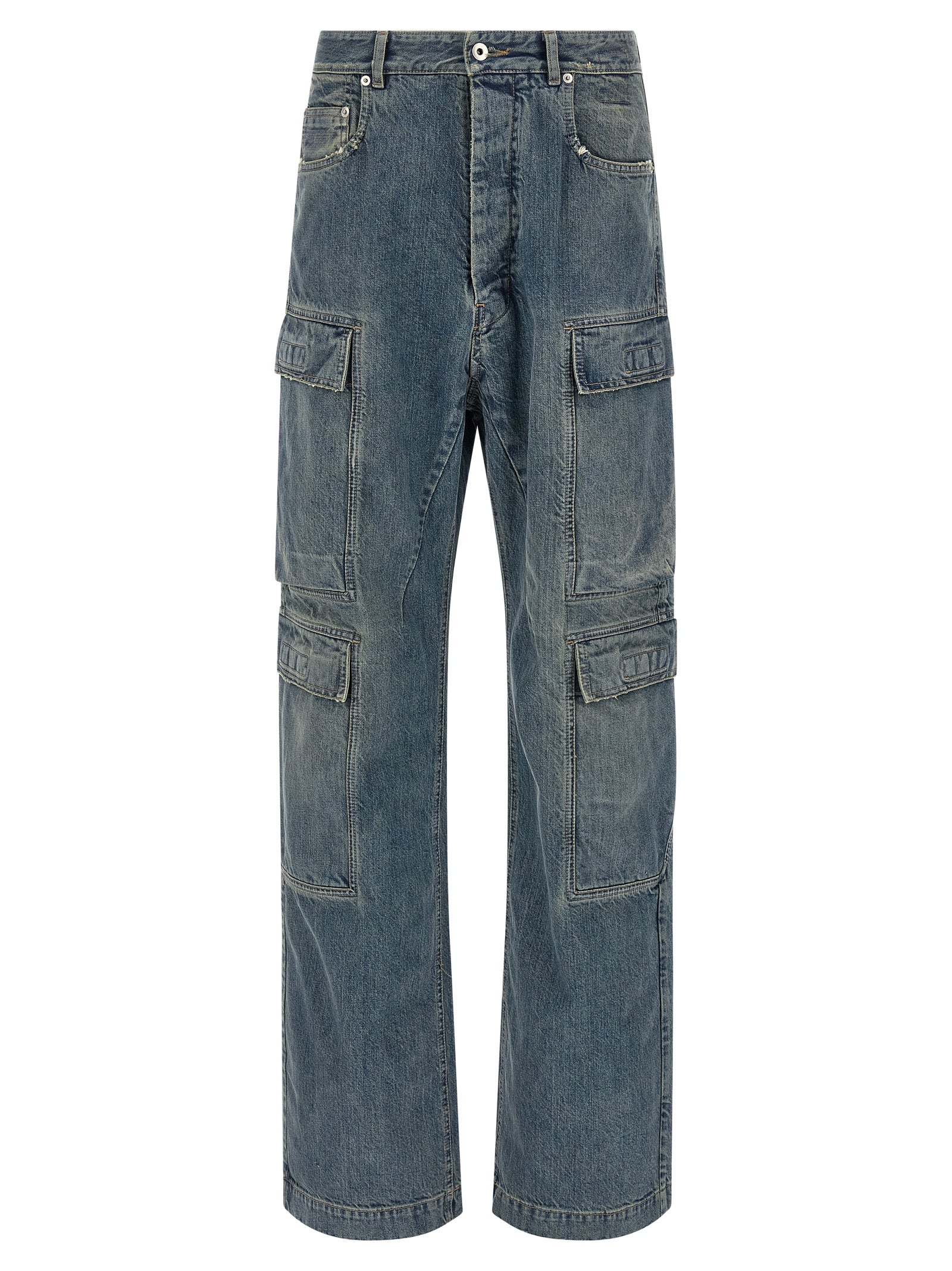 DRKSHDW Blue Cotton Cargo Men's Pants