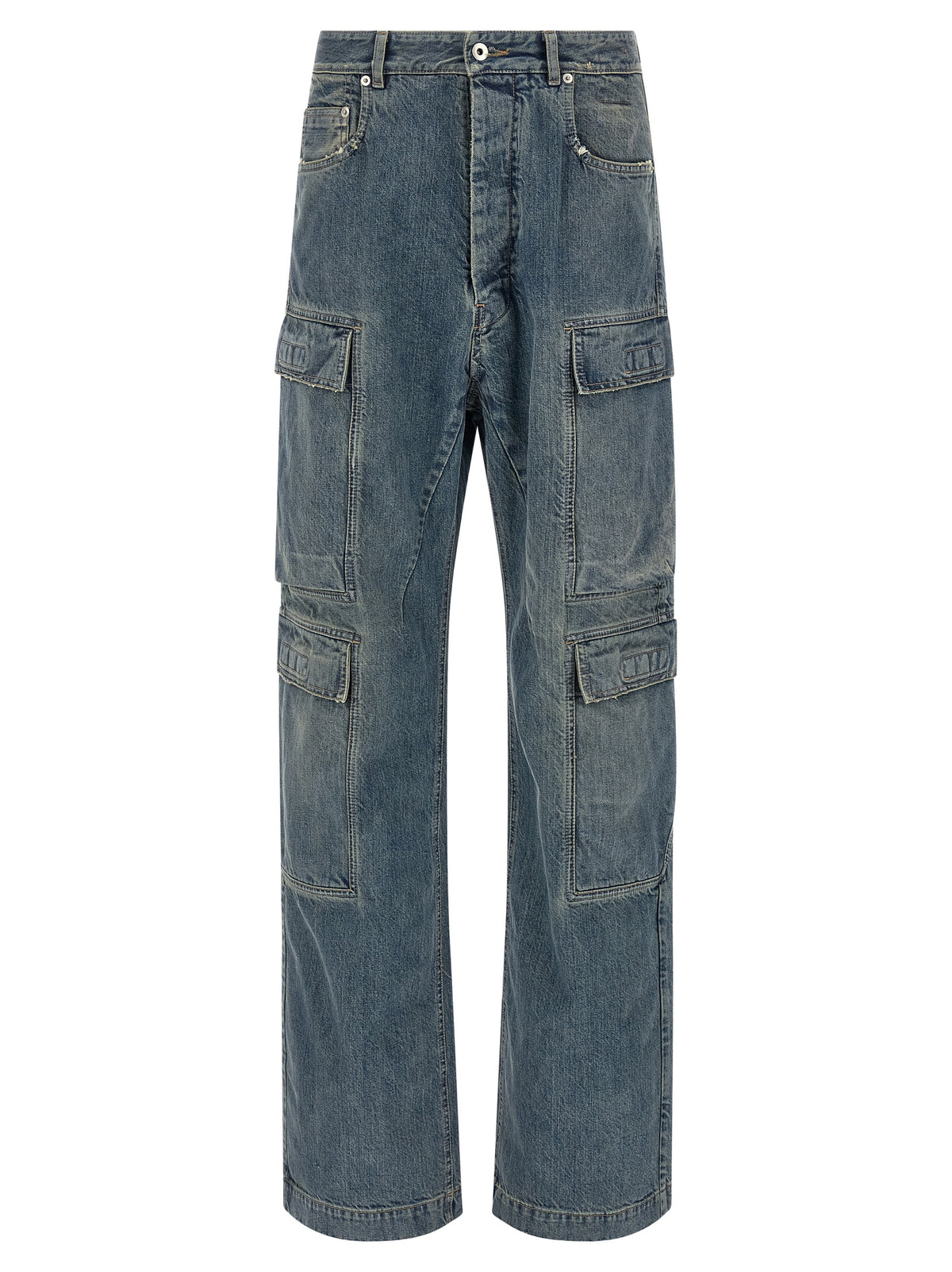 DRKSHDW Blue Cotton Cargo Men's Pants