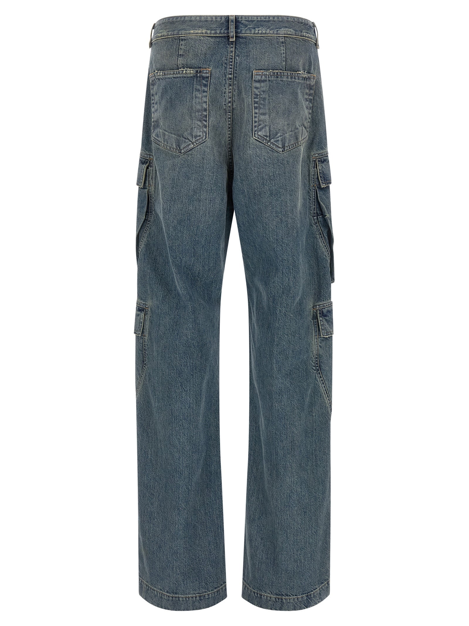 DRKSHDW Blue Cotton Cargo Men's Pants