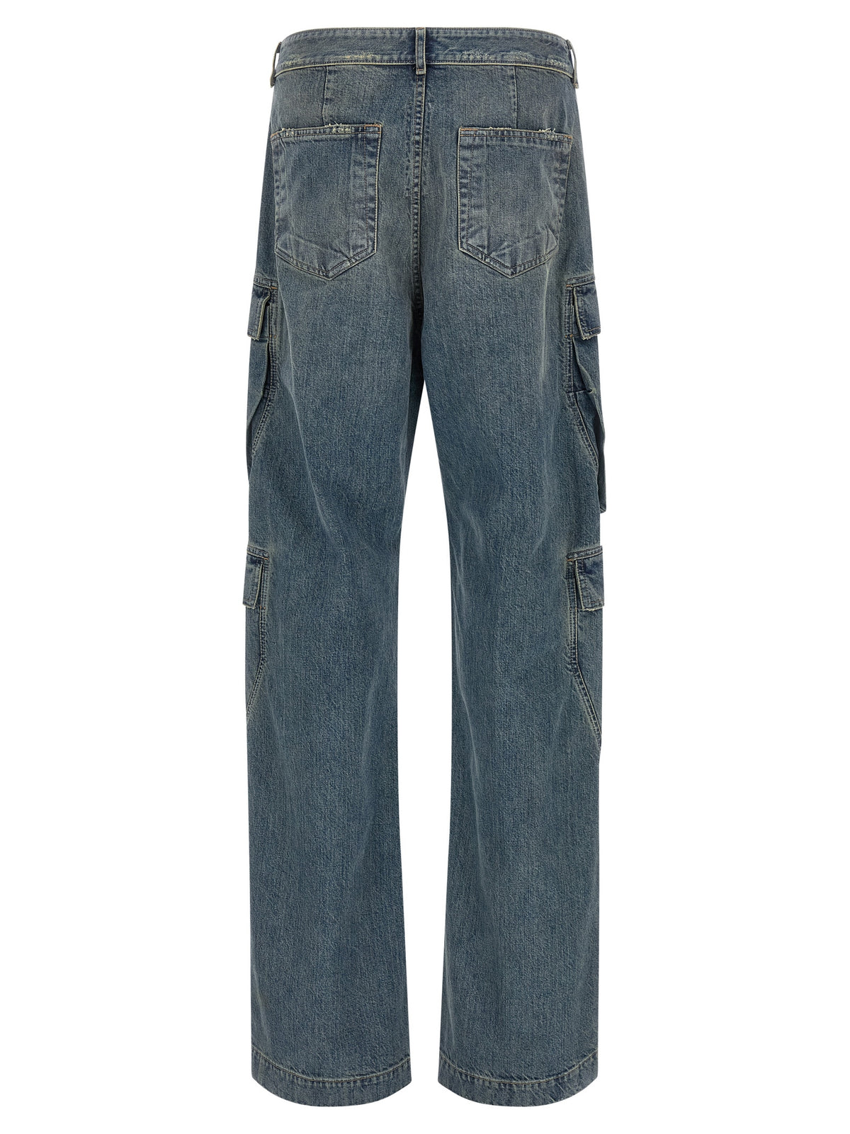 DRKSHDW Blue Cotton Cargo Men's Pants