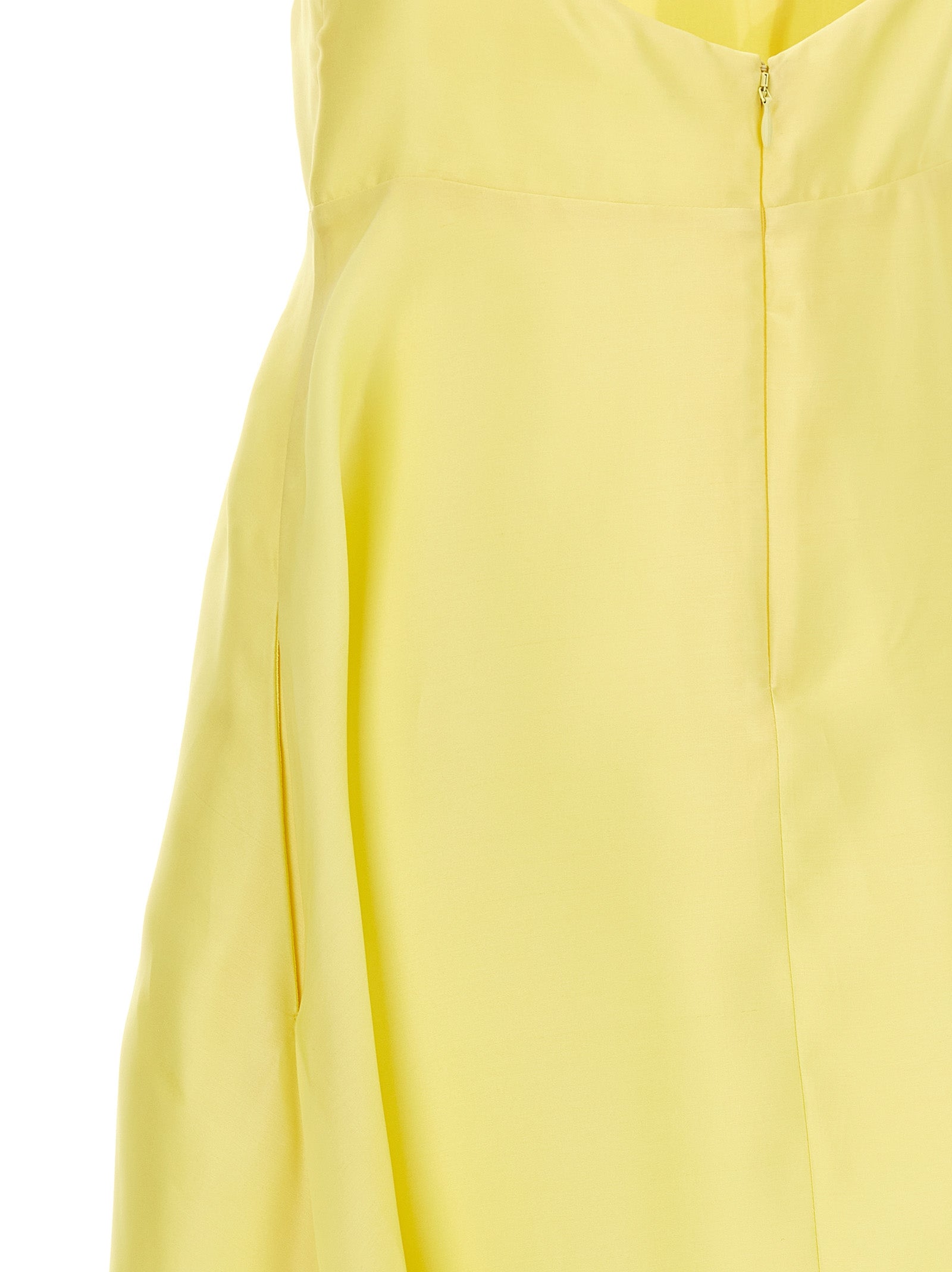 Alberta Ferretti Bicolor Silk Midi Women's Dress