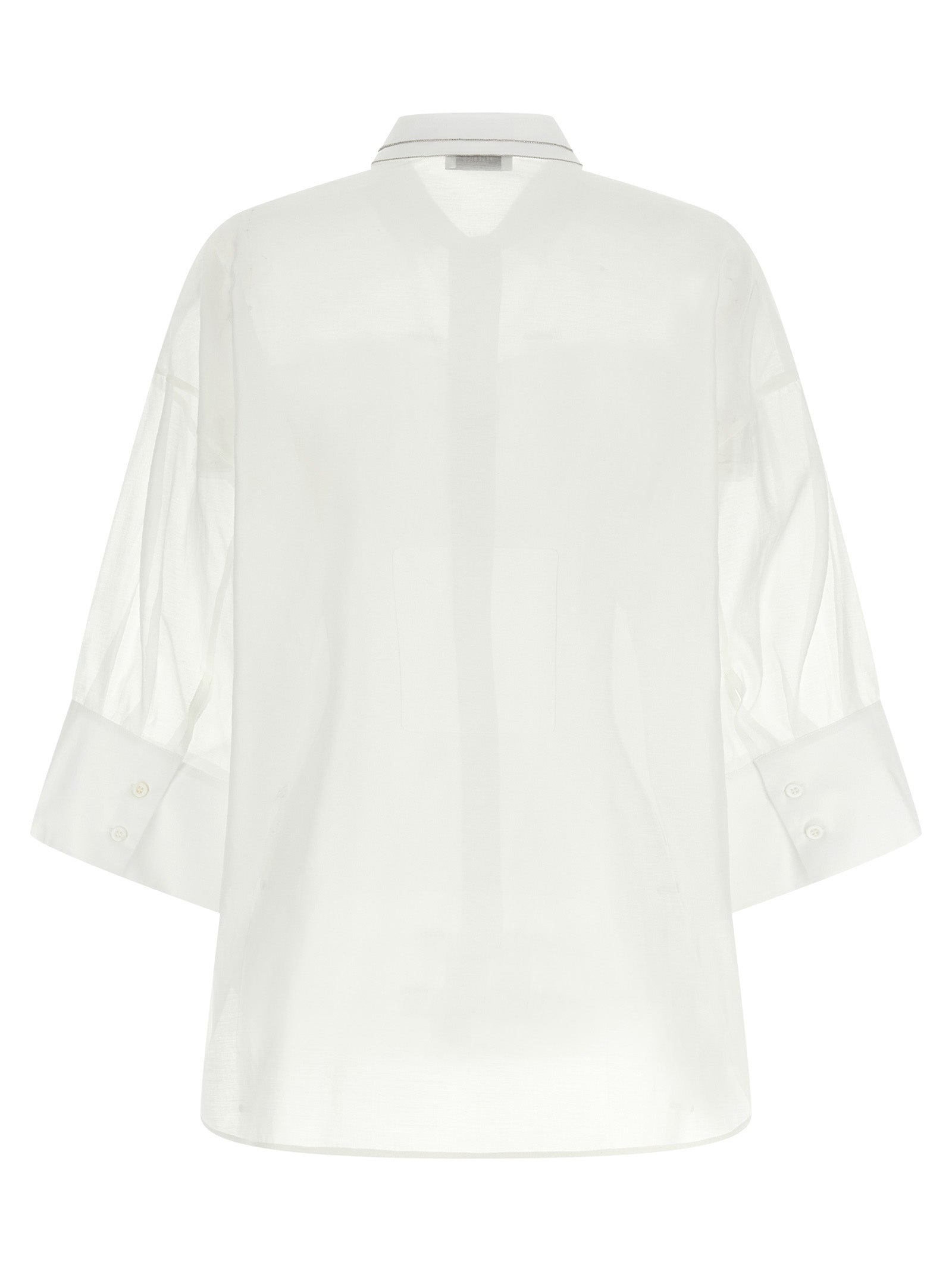 Peserico White Cotton Women's Blouse