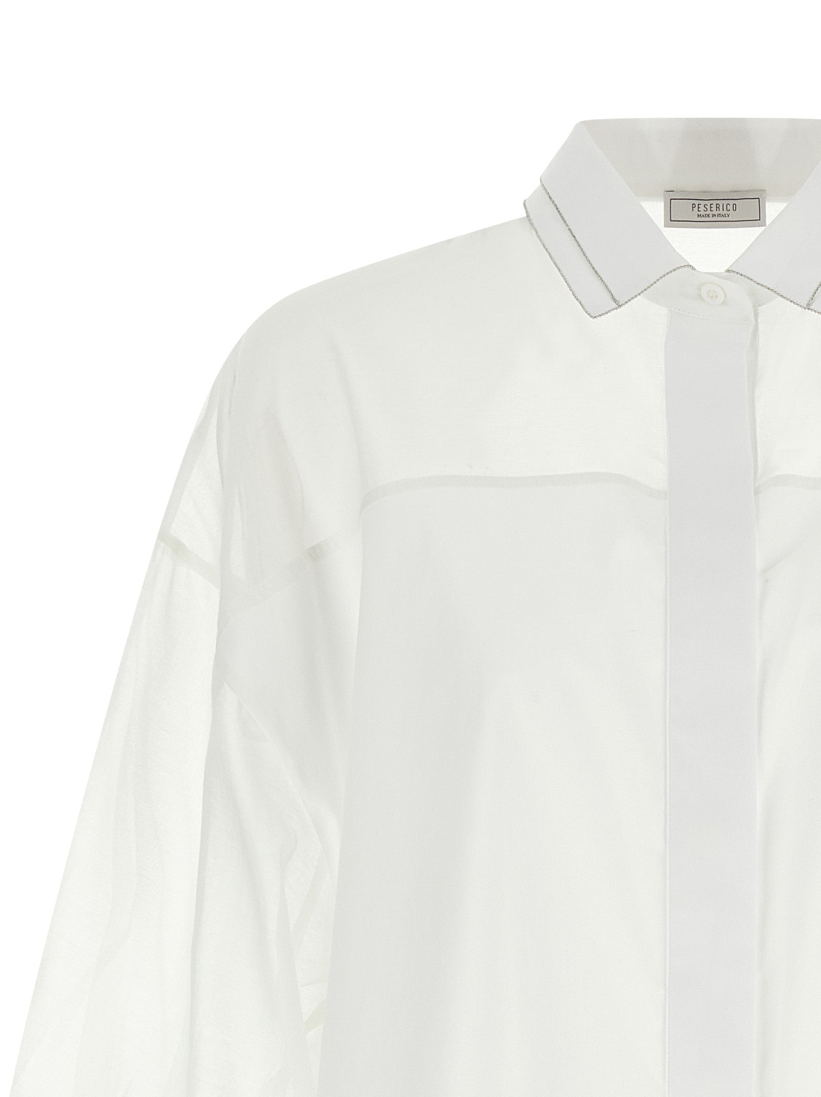 Peserico White Cotton Women's Blouse