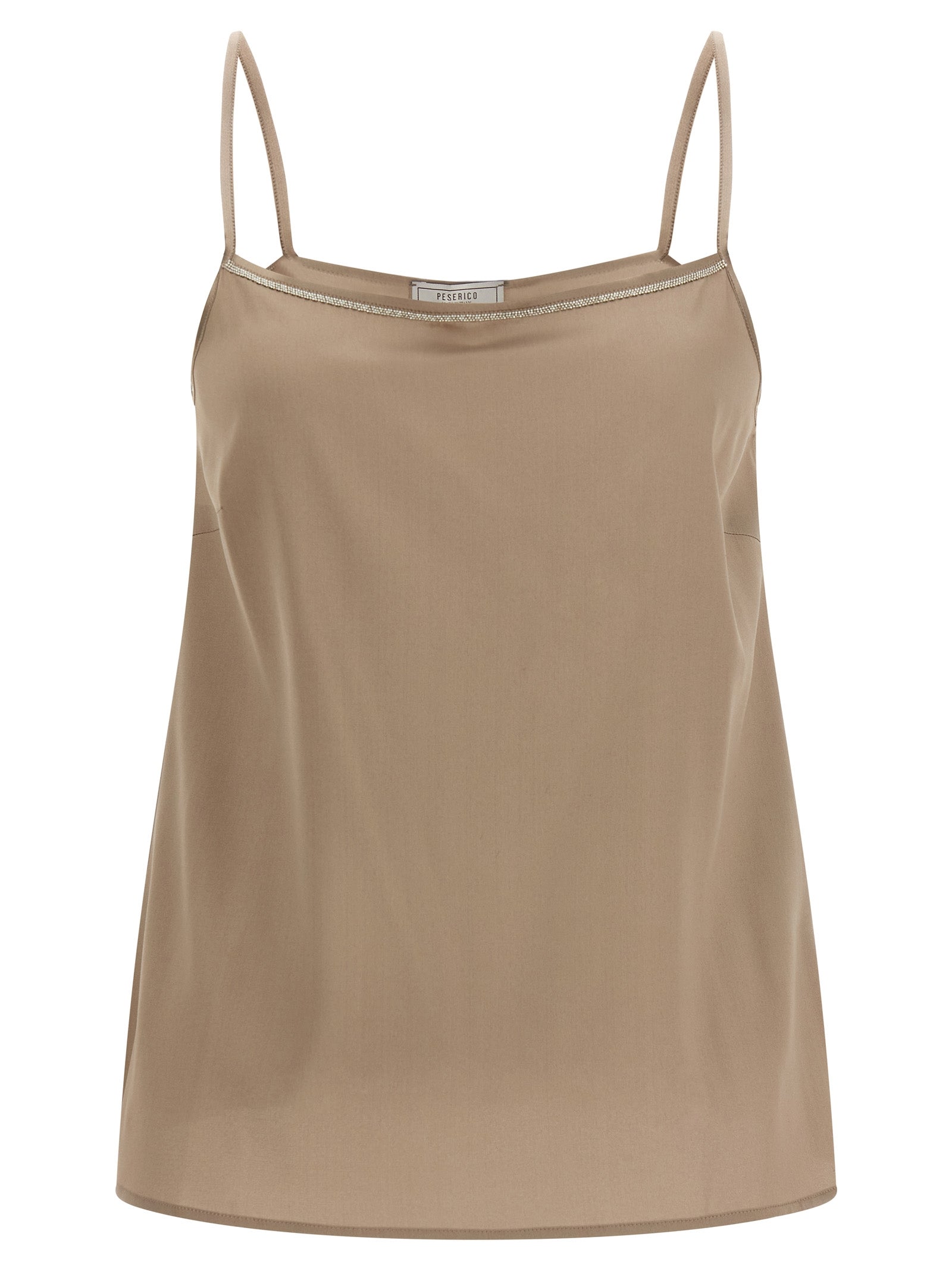 Peserico Brown Silk Women's Blouse
