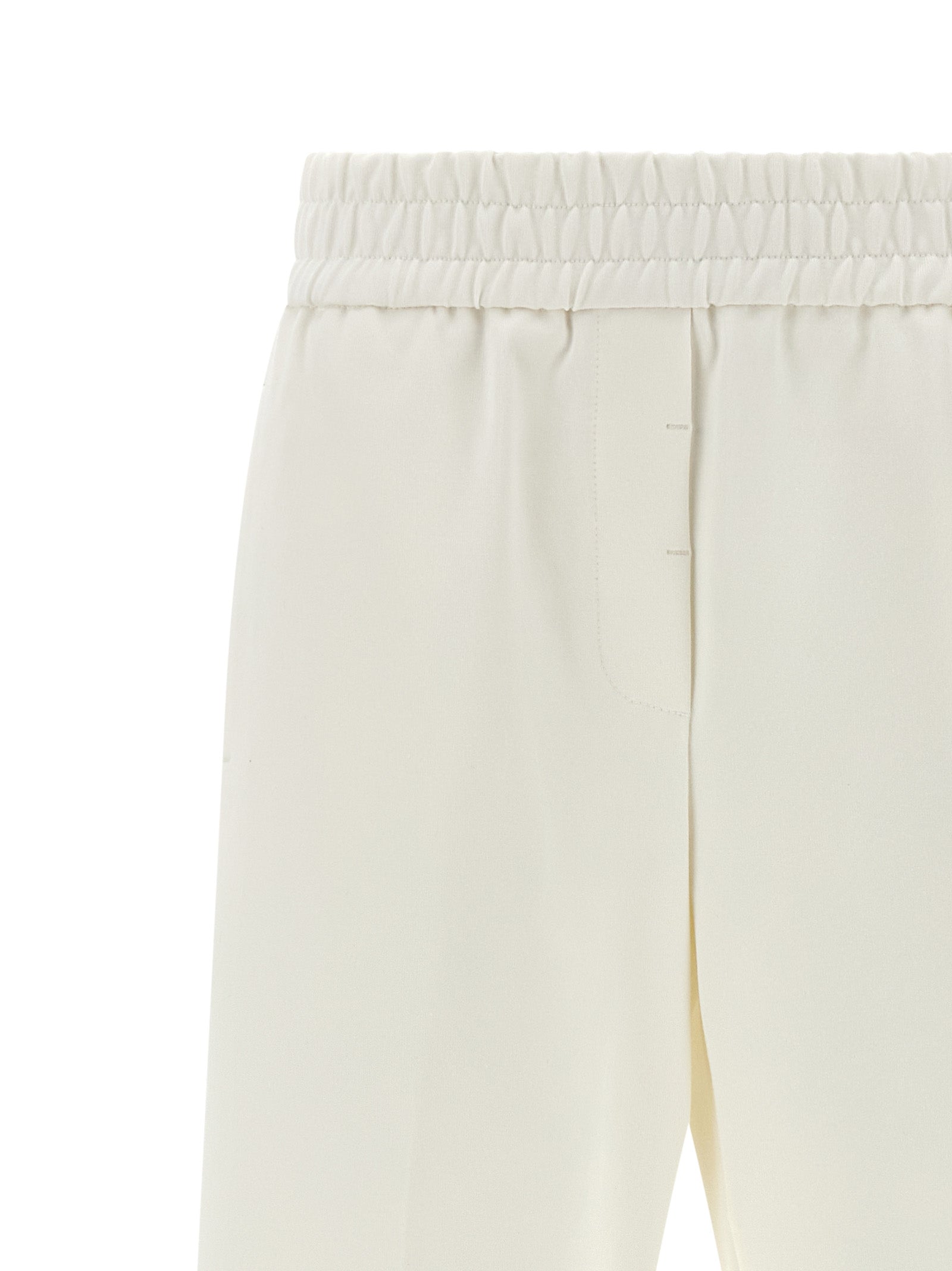 Peserico White Cotton Casual Women's Pants