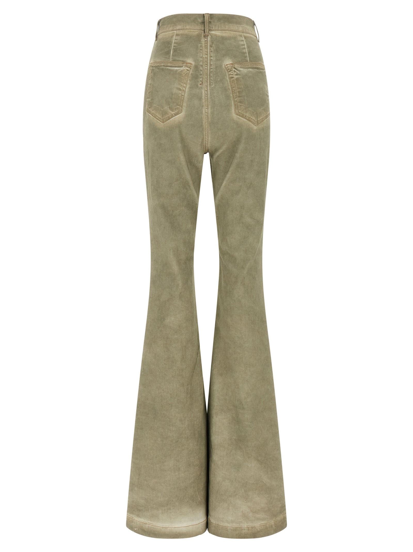 DRKSHDW Beige Cotton Bootcut Women's Jeans