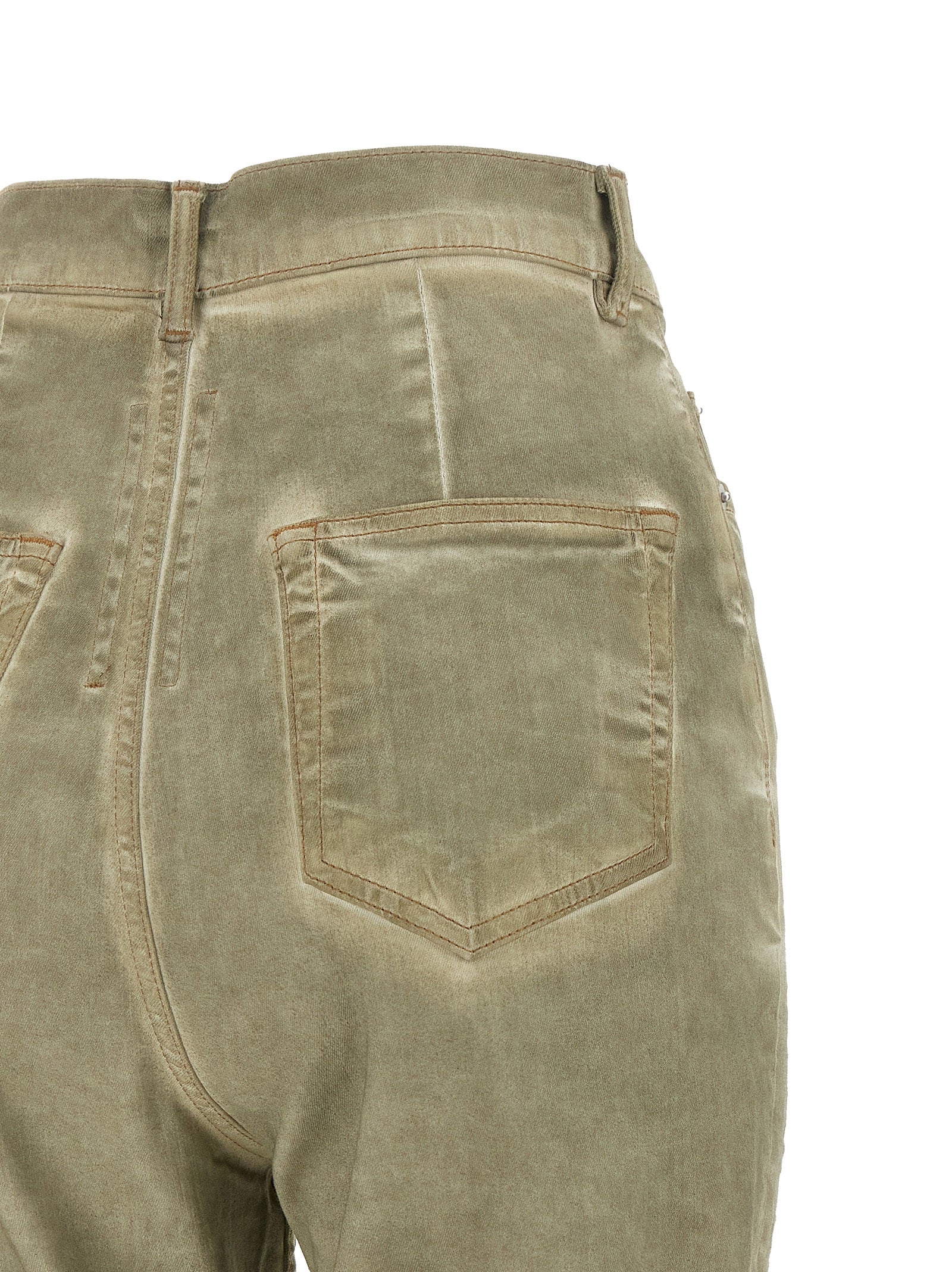 DRKSHDW Beige Cotton Bootcut Women's Jeans