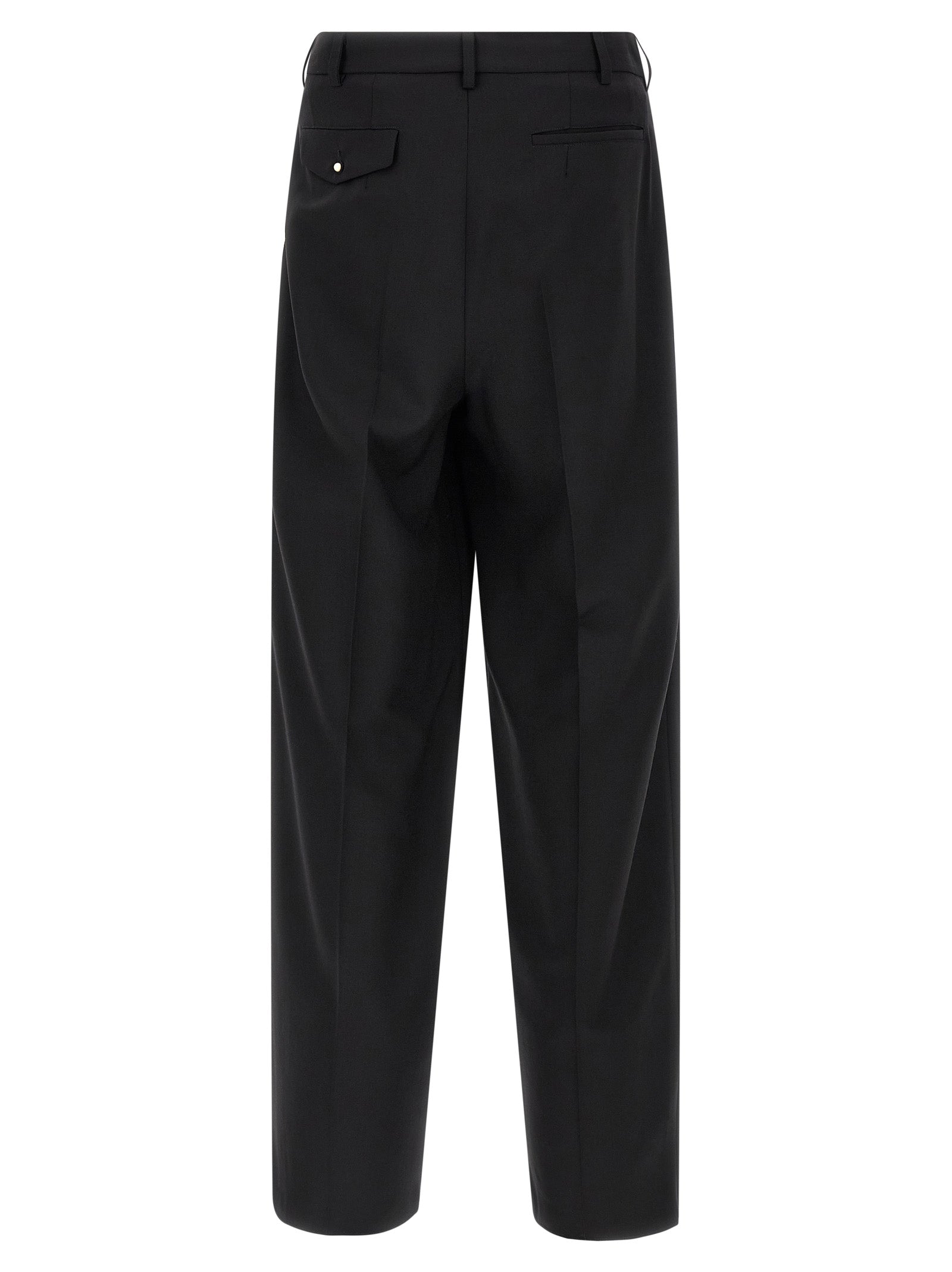 Magliano Black Wool Dress Men's Pants