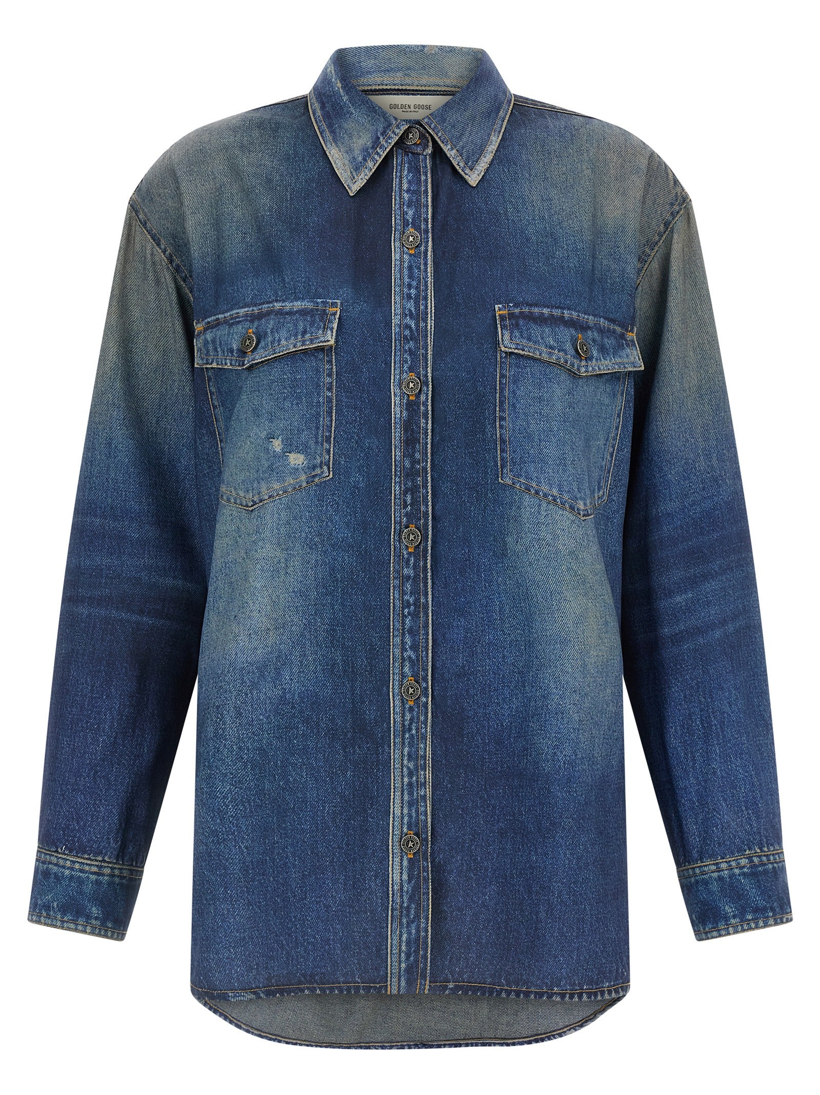 Golden Goose Blue Polyester Women's Blouse