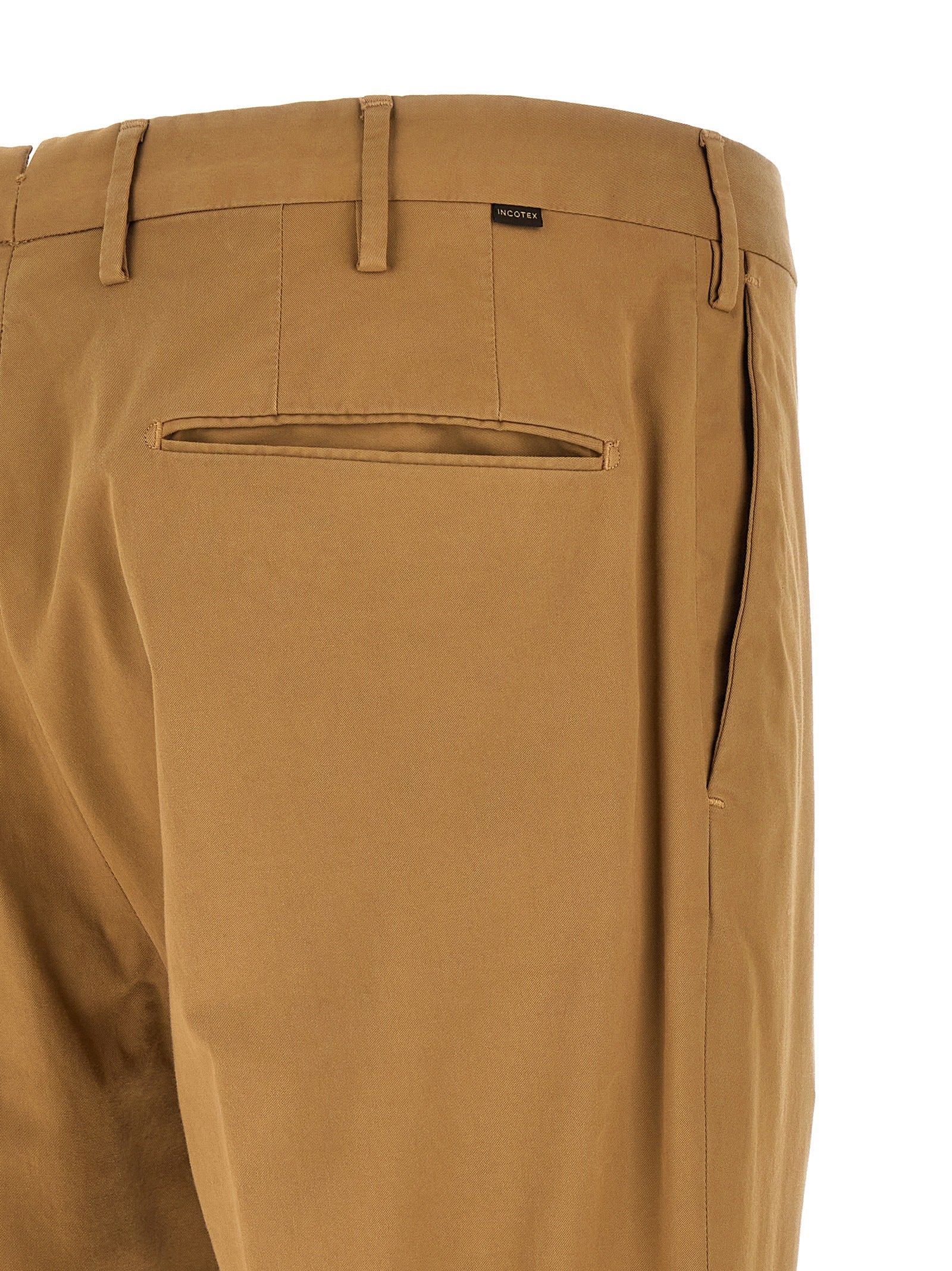 Incotex Brown Cotton Casual Men's Pants