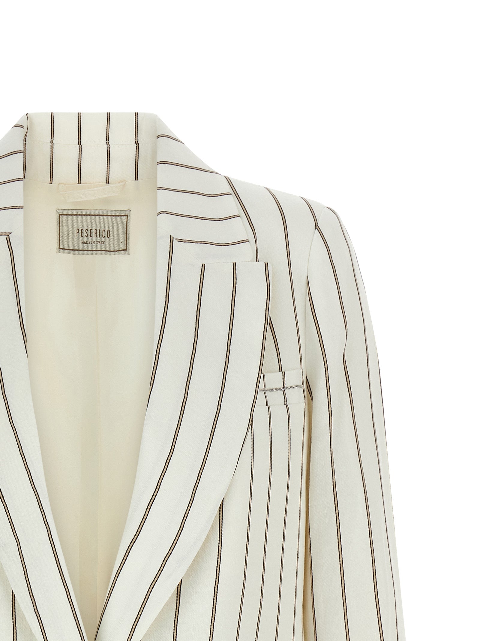 Peserico White Linen Women's Blazer