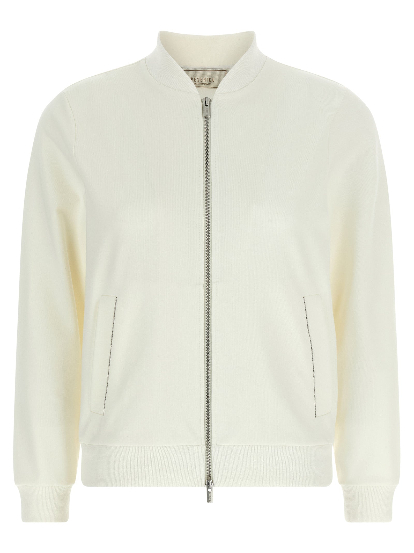 Peserico White Cotton Women's Sweatshirt