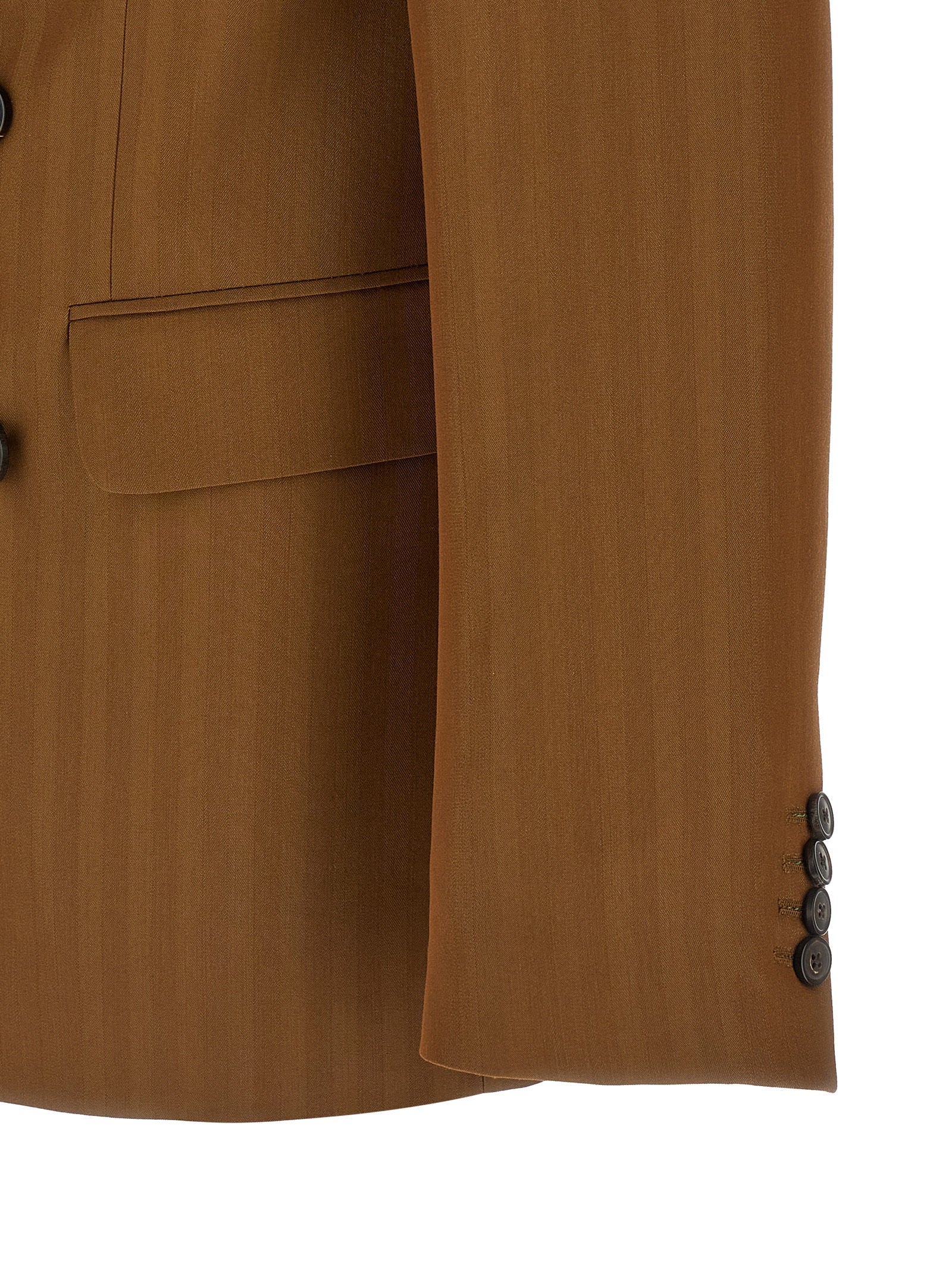 Dries Van Noten Brown Wool Men's Blazer