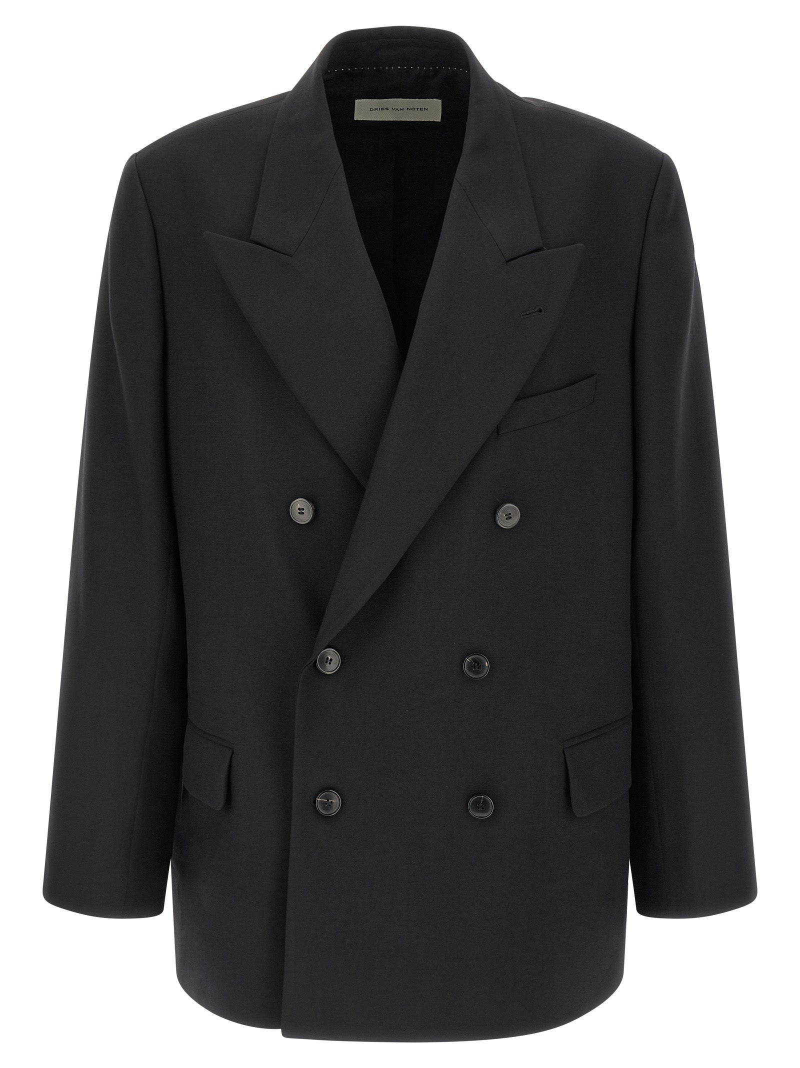 Dries Van Noten Black Wool Men's Blazer