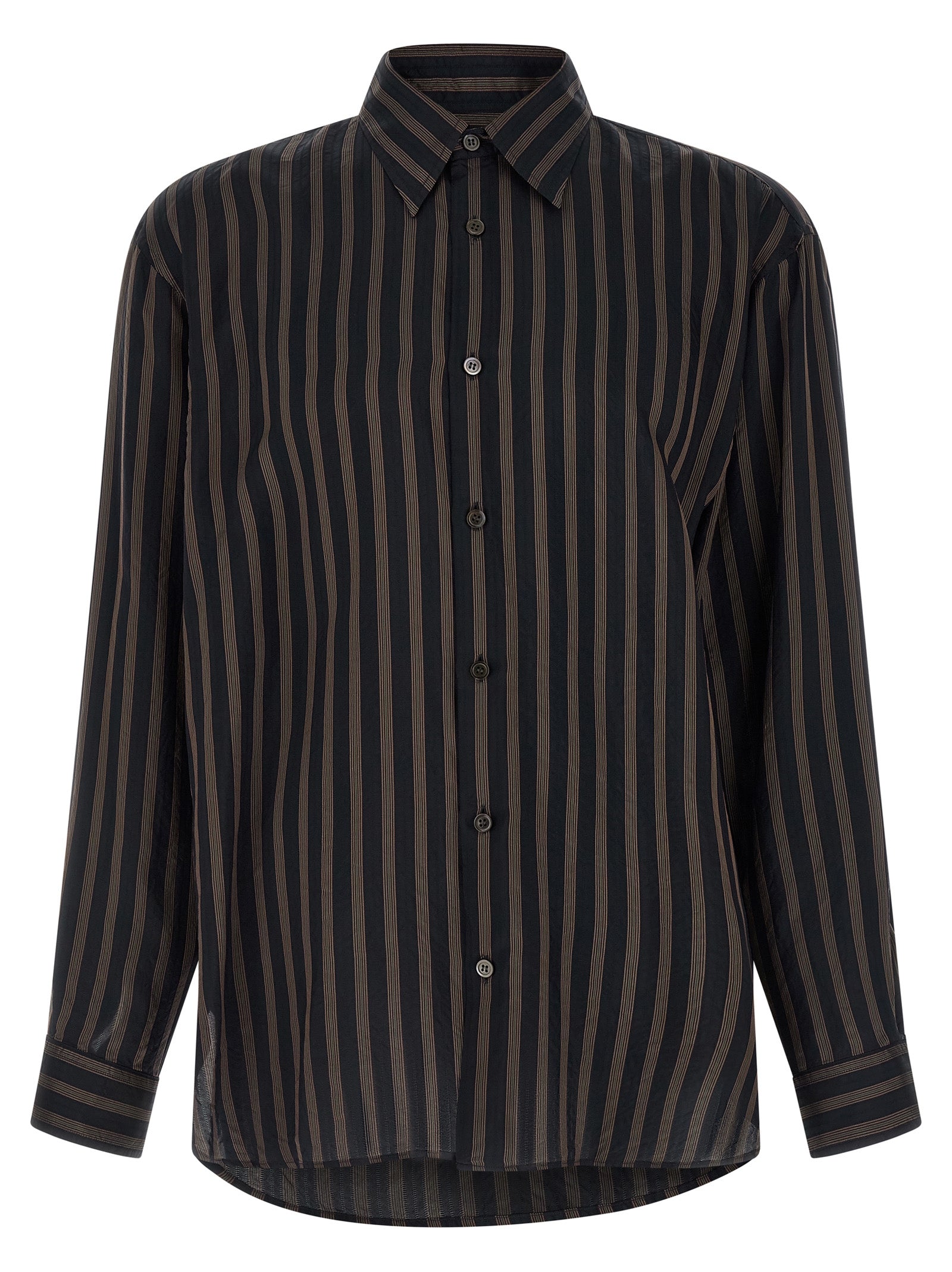 Dries Van Noten Black Copper Men's Blouse