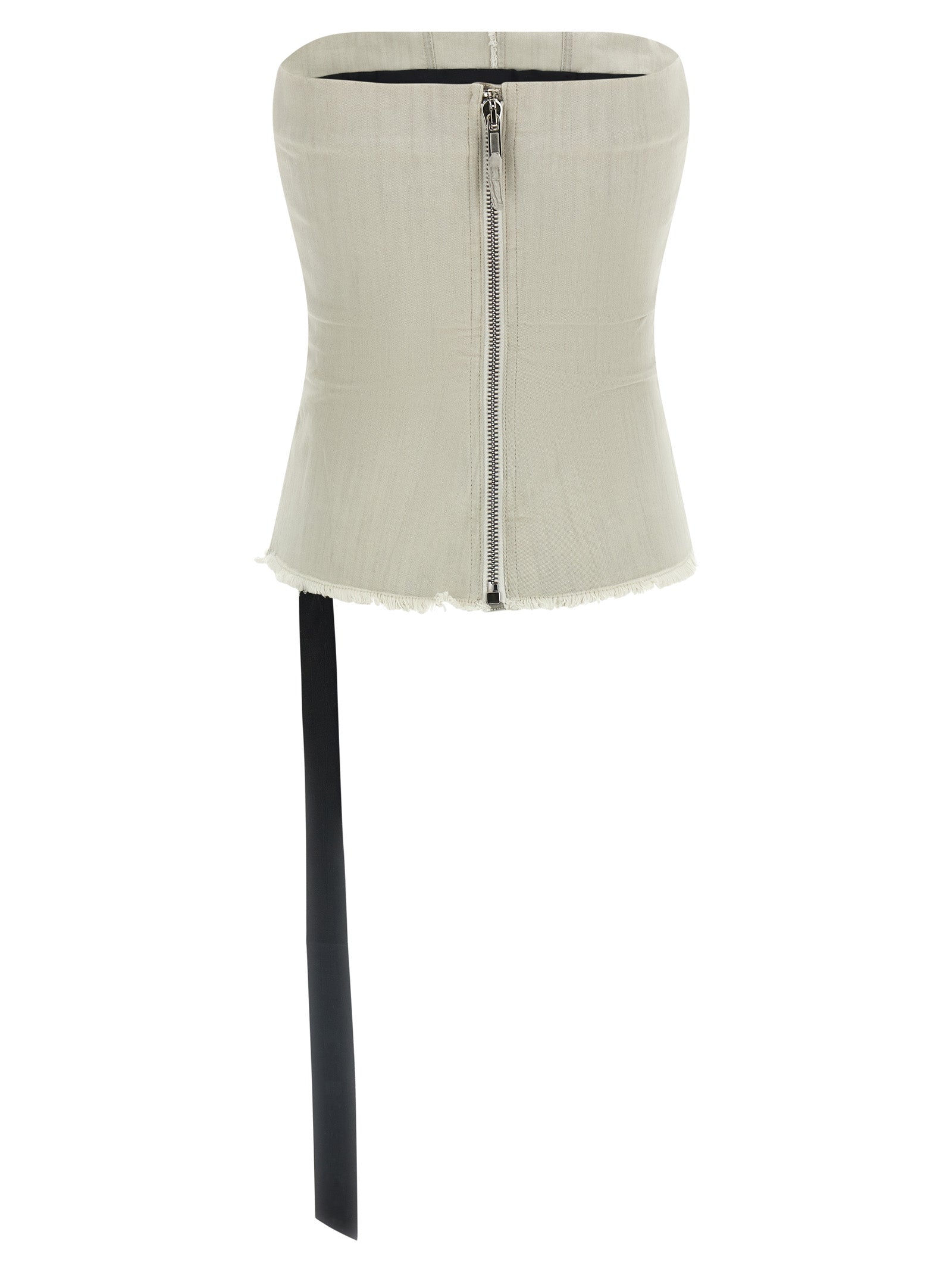DRKSHDW Gray Cotton Tank Women's Tops