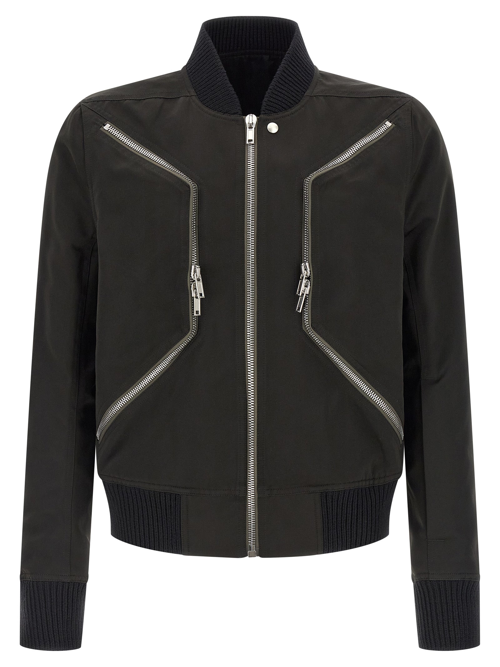Rick Owens Black Polyester Men's Bomber