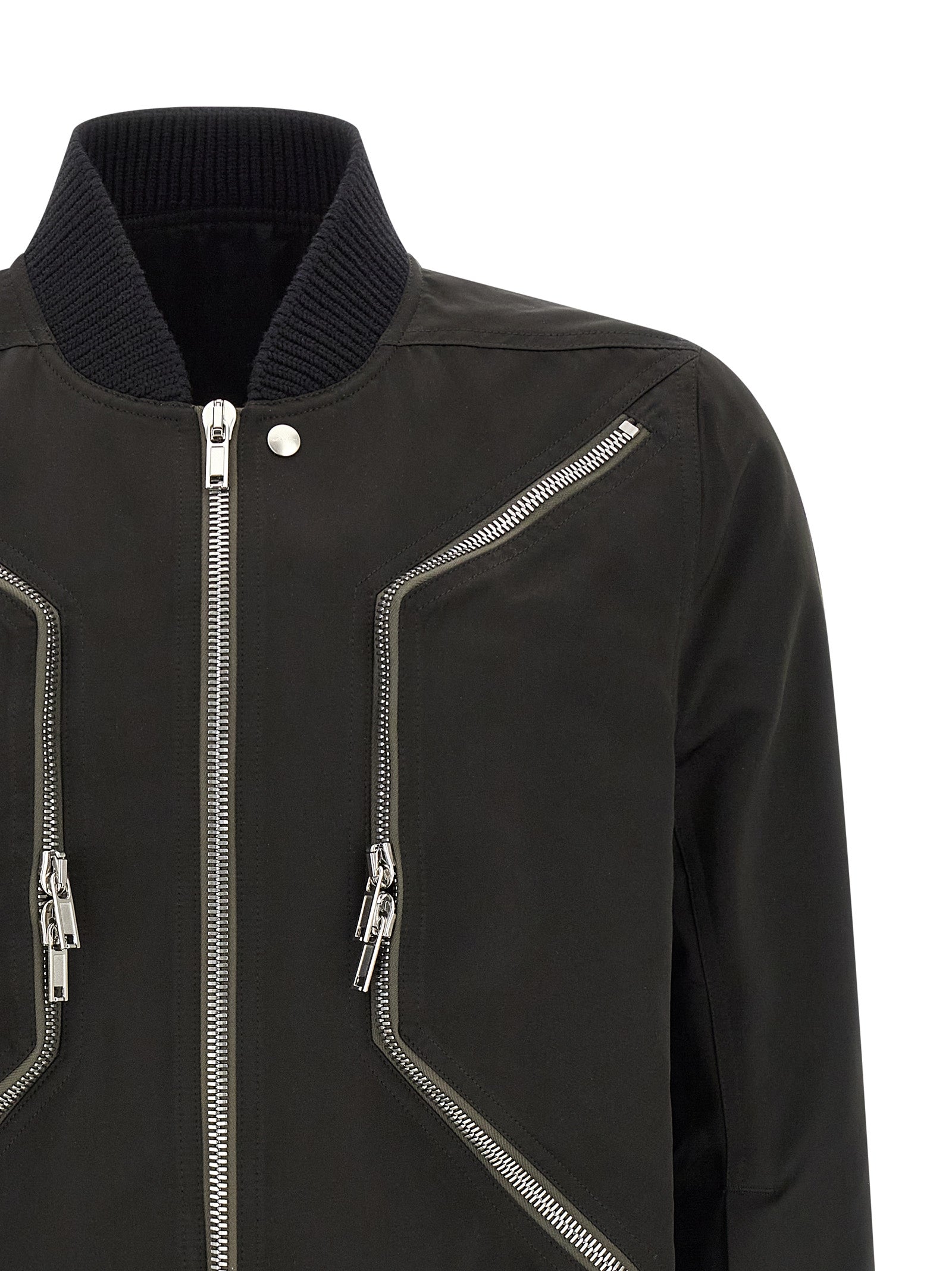 Rick Owens Black Polyester Men's Bomber