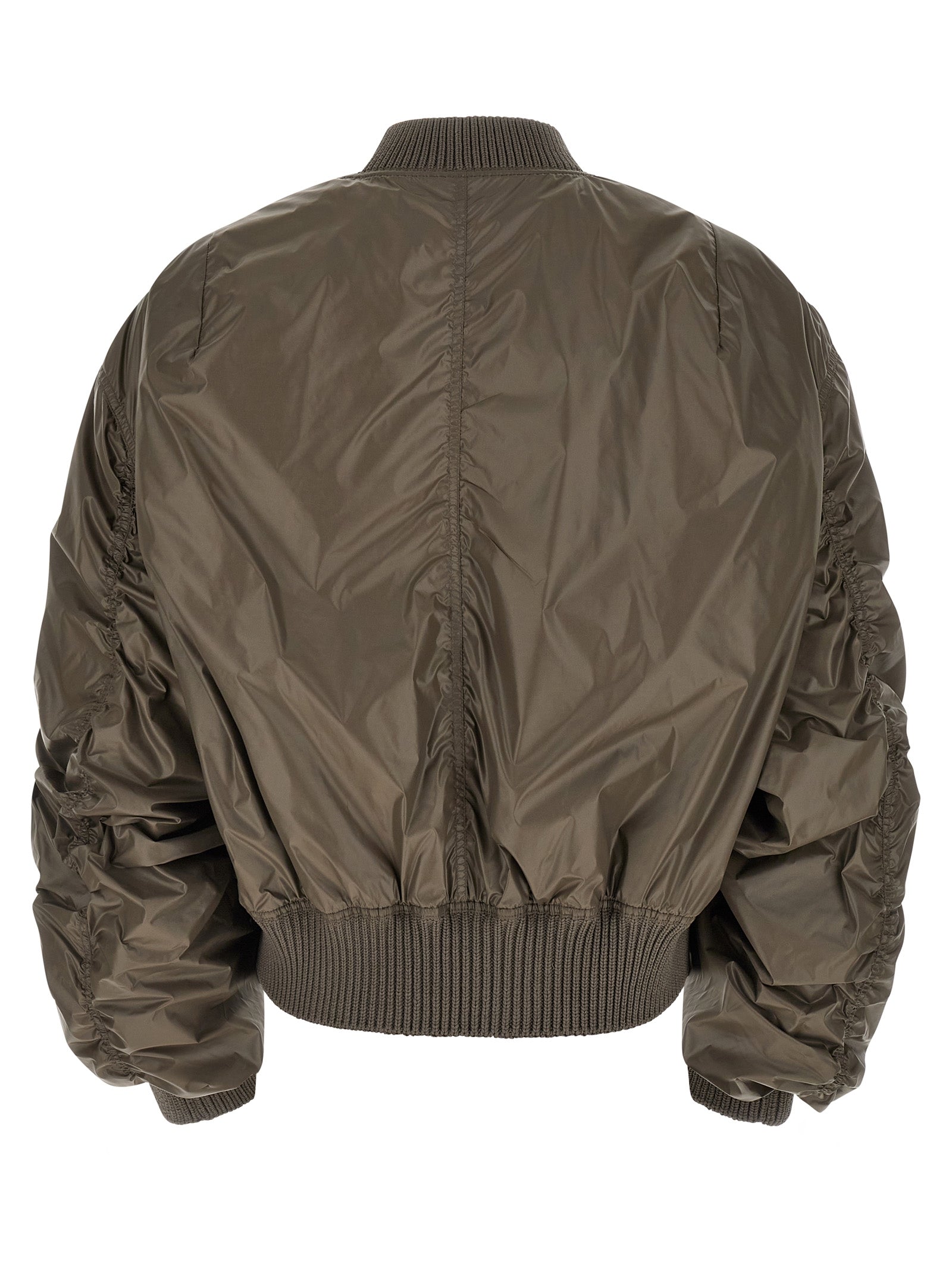 Rick Owens Gray Nylon Men's Bomber