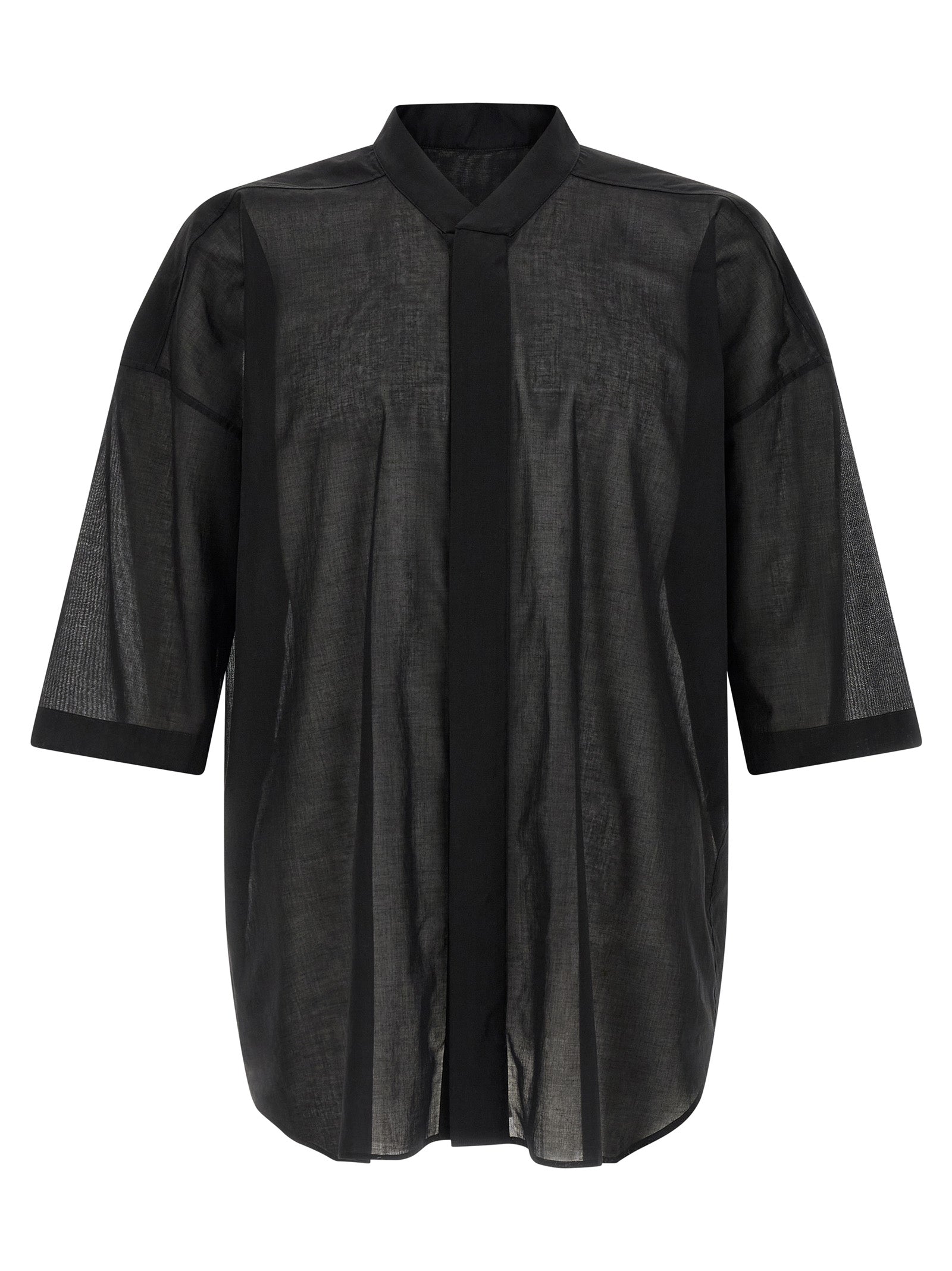 Rick Owens Black Cotton Men's Blouse