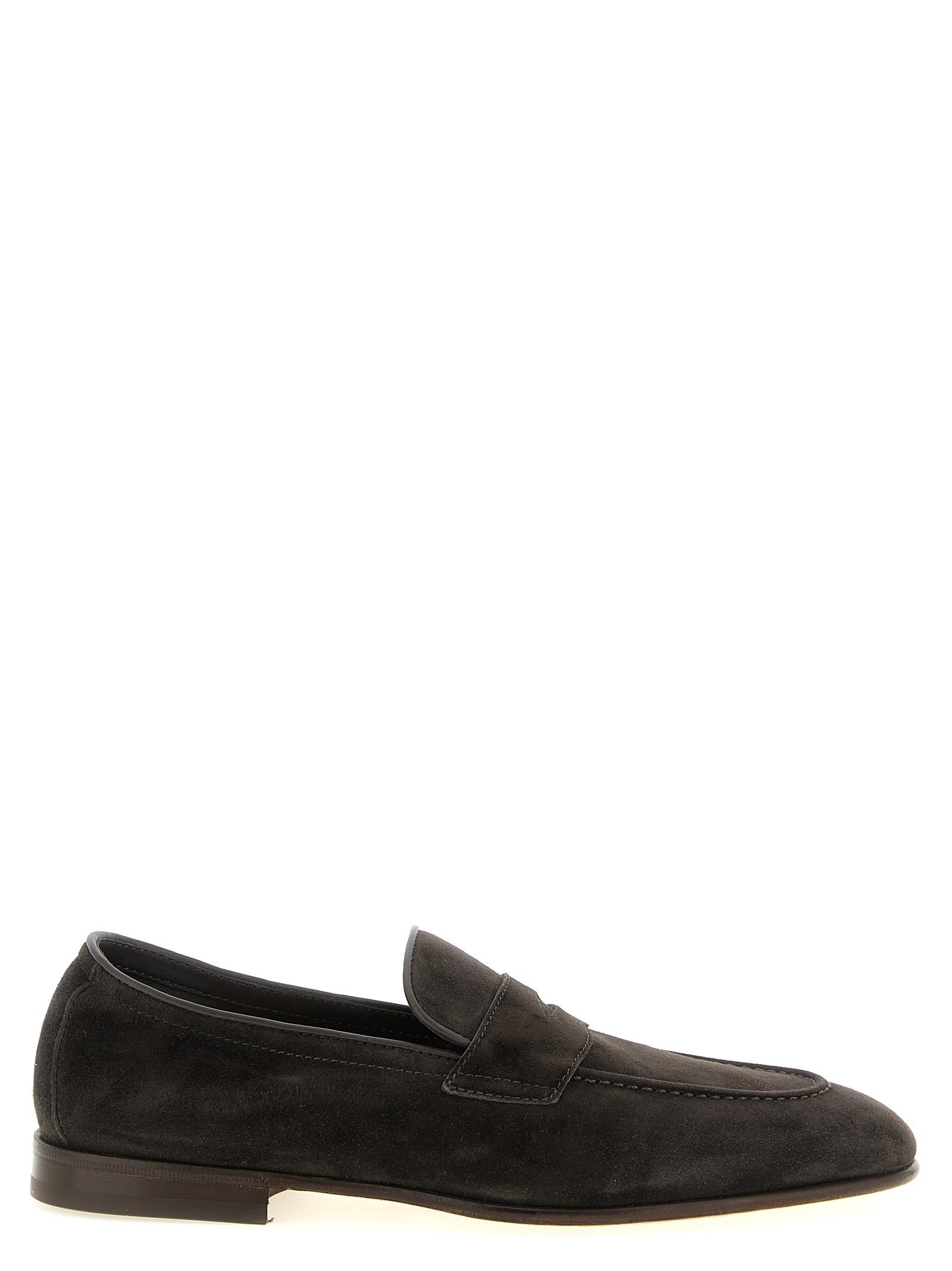 Brunello Cucinelli Brown Calfskin Slip-On Men's Loafers