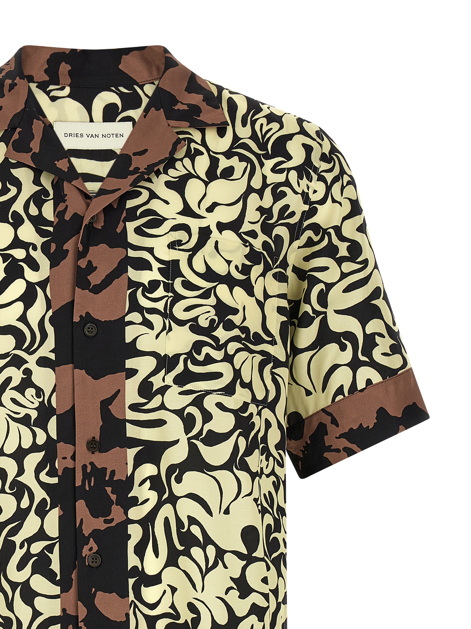 Dries Van Noten Multicolor Viscose Men's Blouse