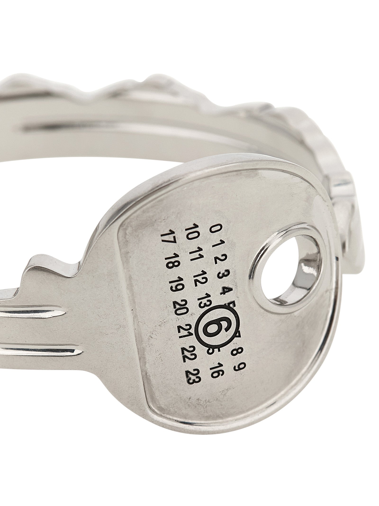 MM6 Maison Margiela Silver Brass Women's Bracelet