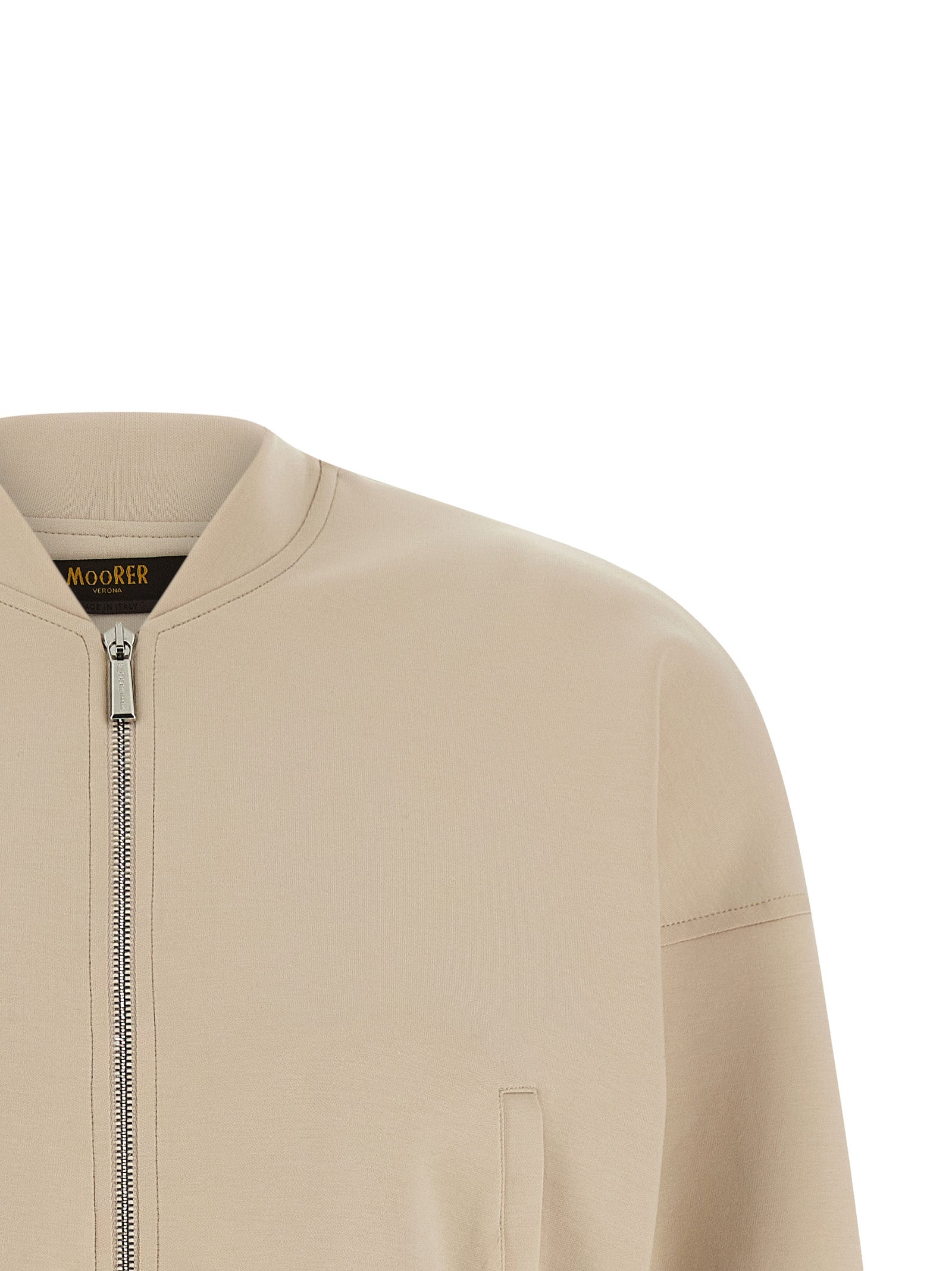 MooRER Beige Cotton Women's Sweatshirt