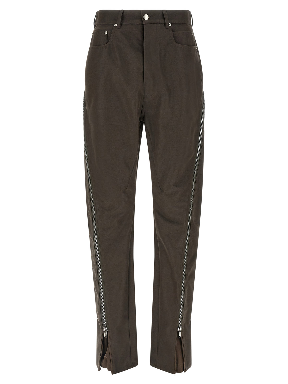 Rick Owens Brown Cotton Casual Men's Pants