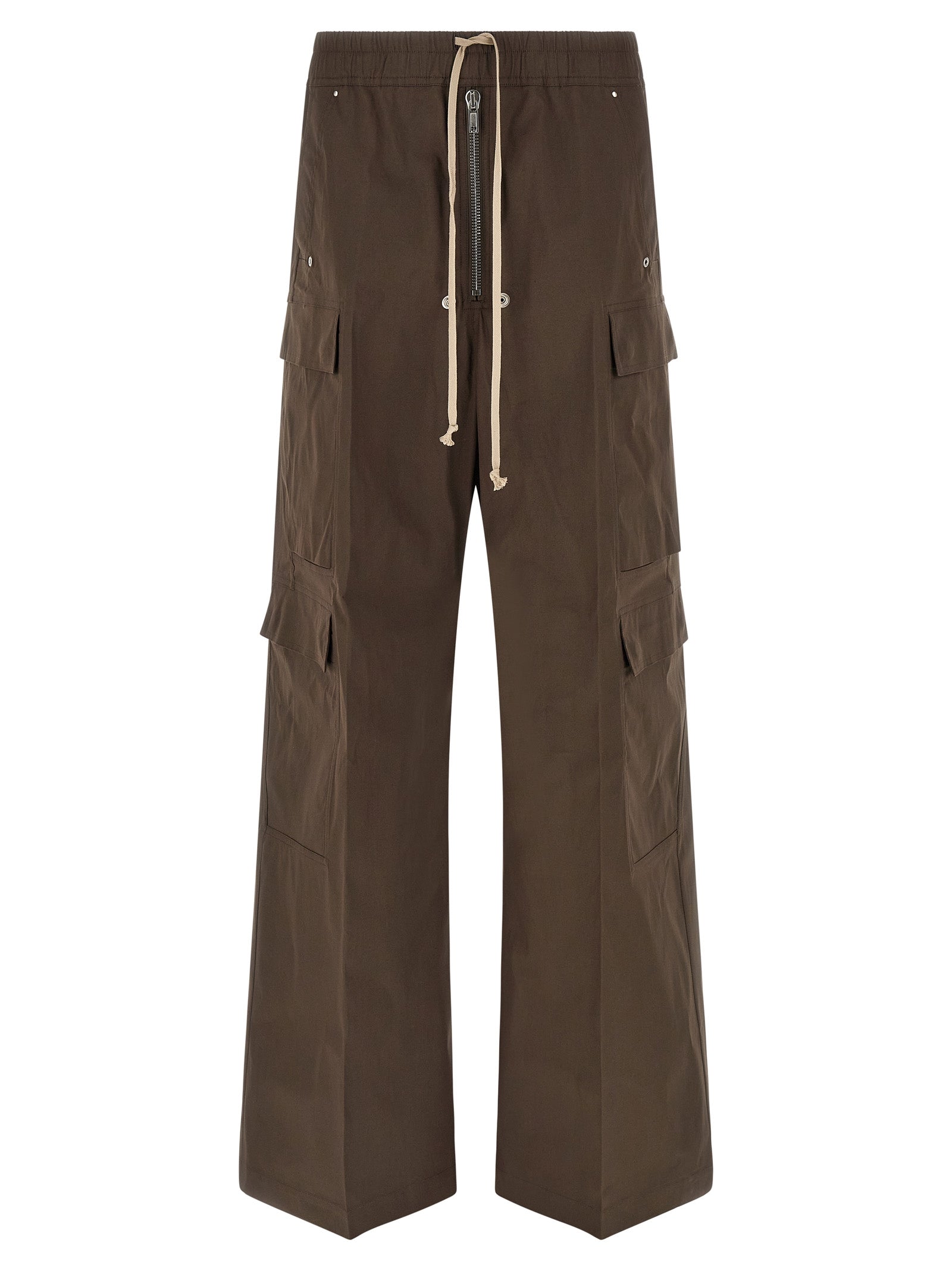 Rick Owens Brown Cotton Cargo Men's Pants