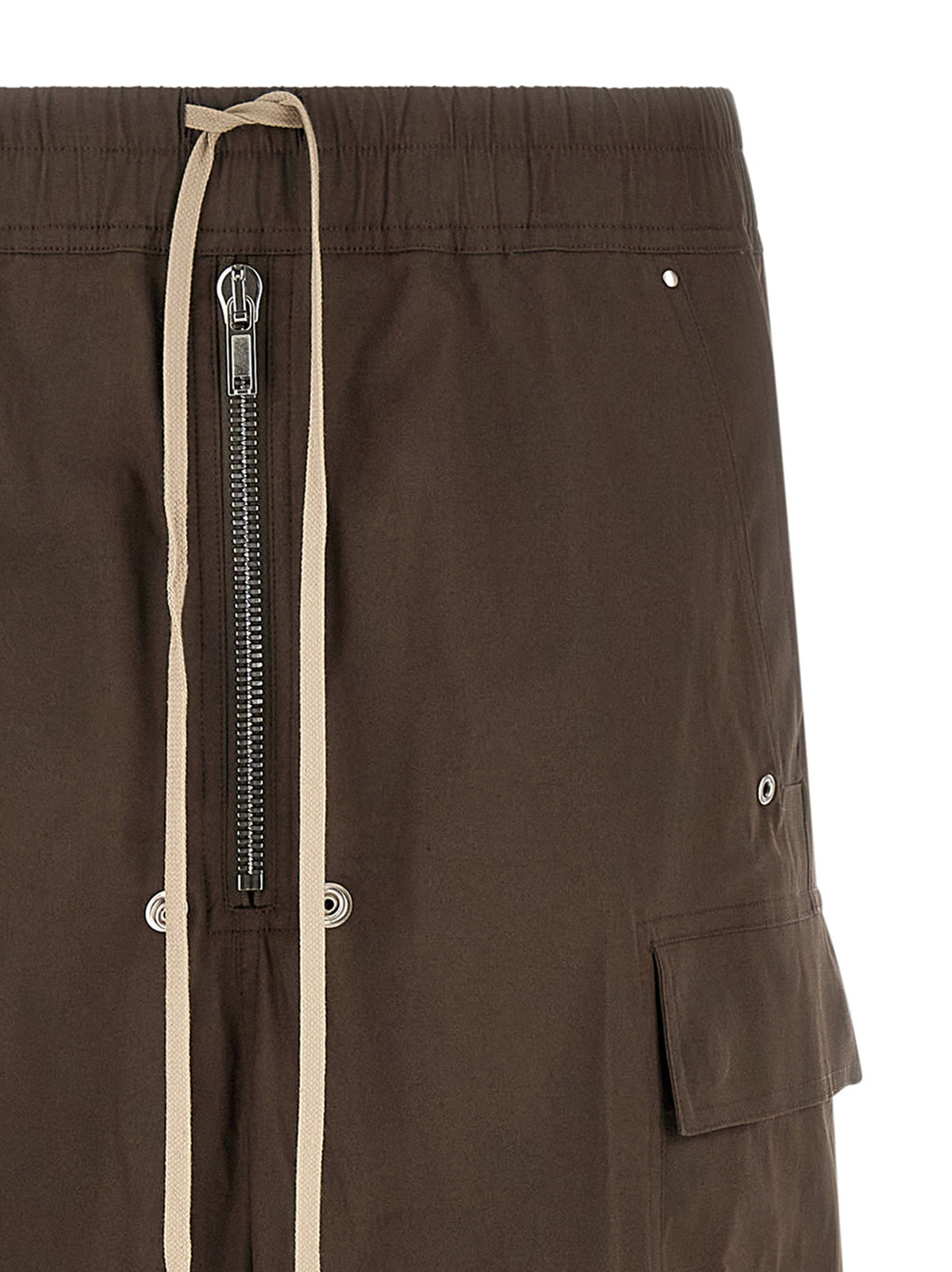 Rick Owens Brown Cotton Cargo Men's Pants