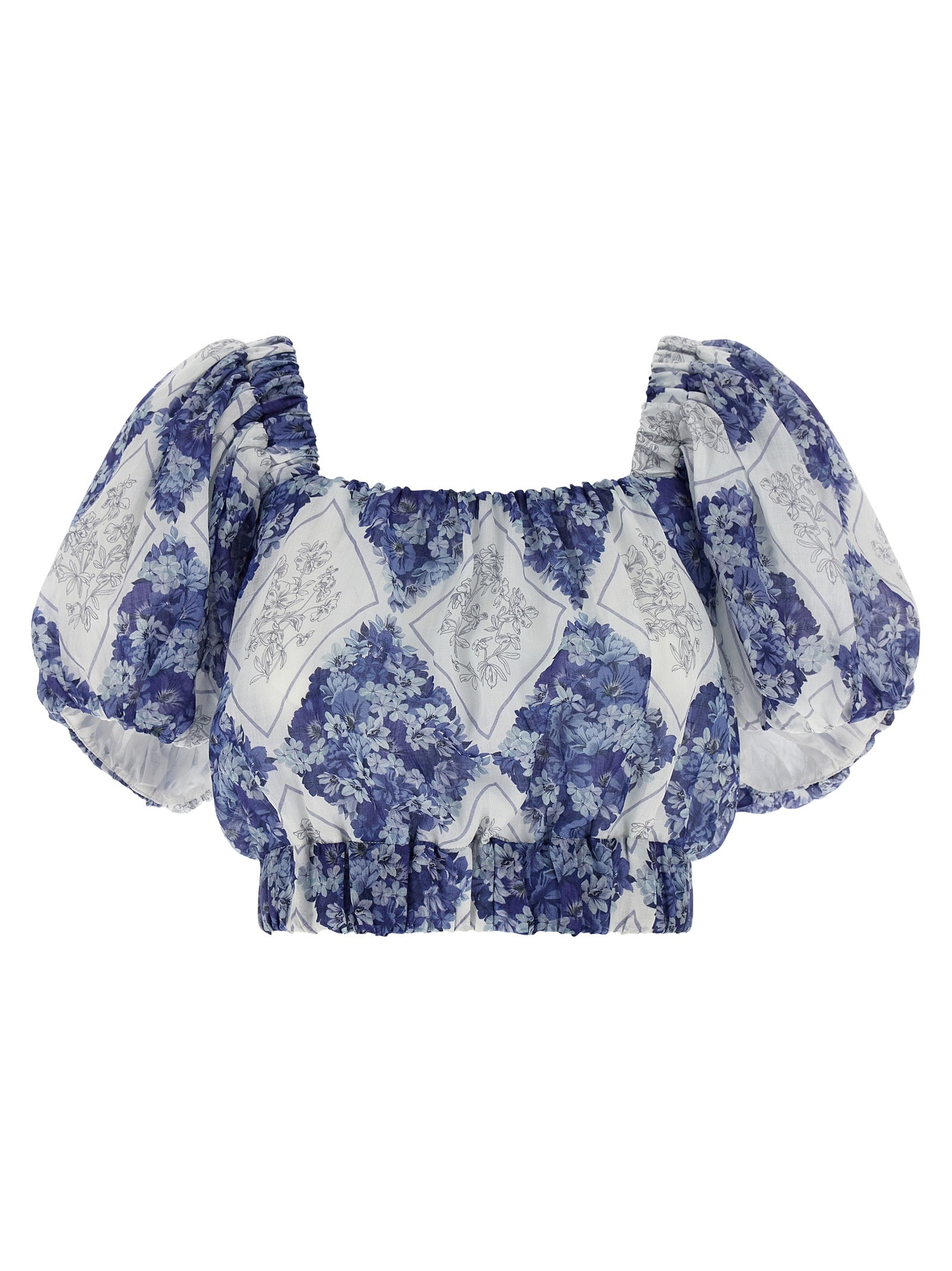 Twinset Blue Ramie Women's Blouse