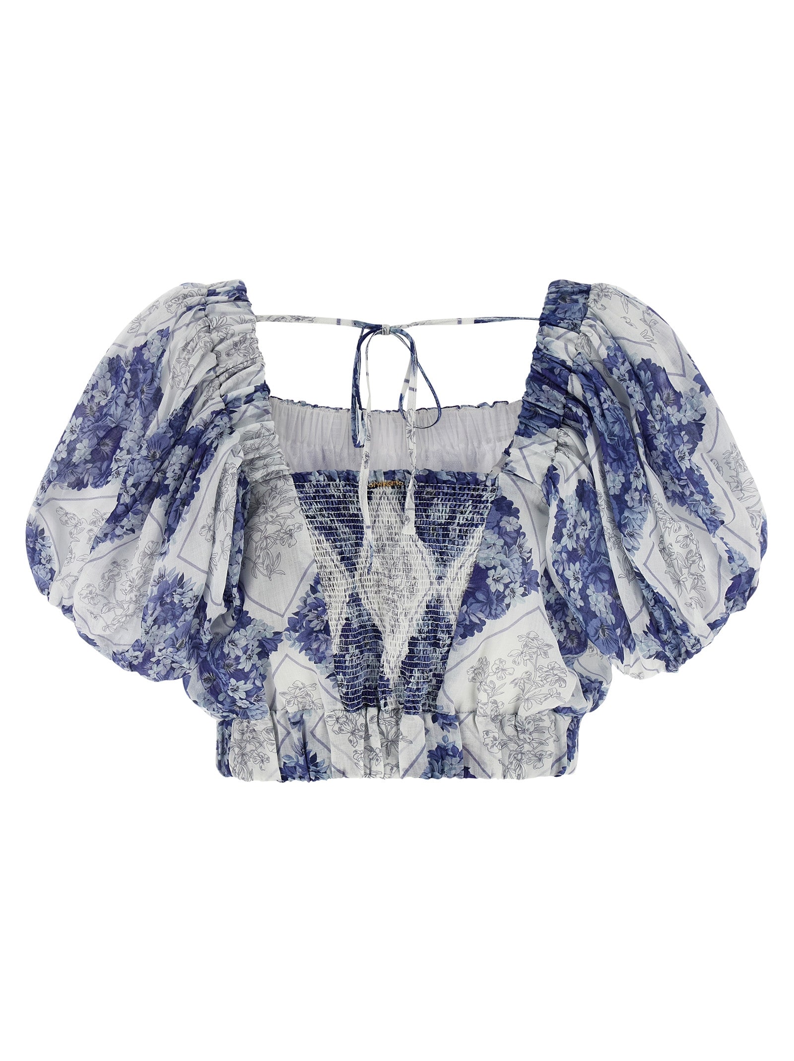 Twinset Blue Ramie Women's Blouse