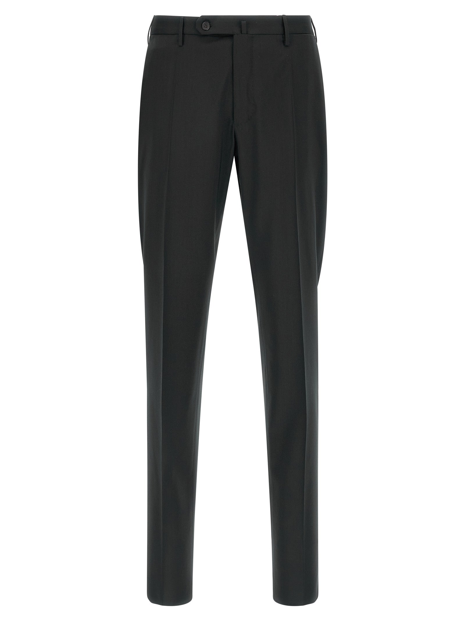 Incotex Black Virgin Wool Dress Men's Pants