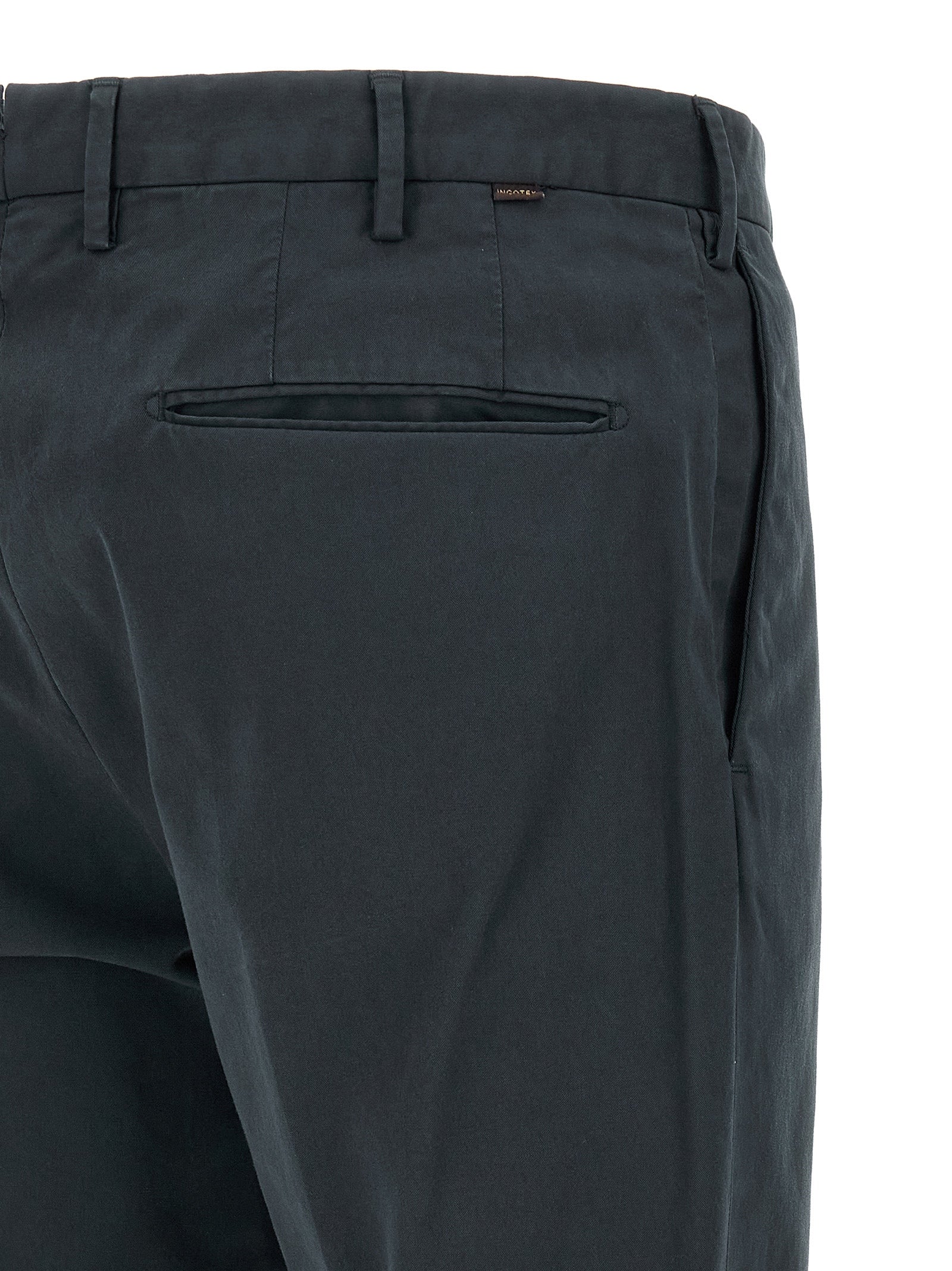 Incotex Blue Cotton Casual Men's Pants