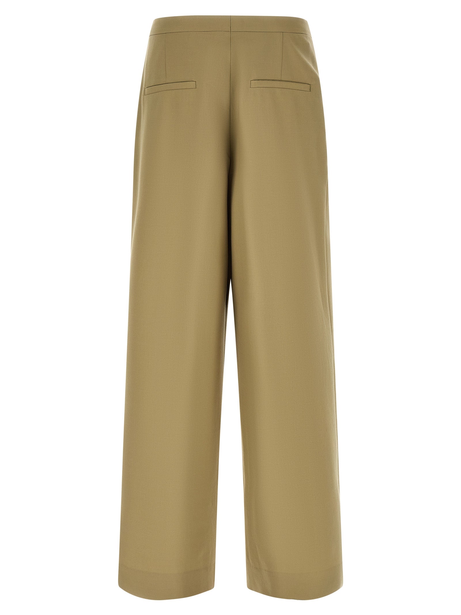 Dries Van Noten Bicolor Wool Casual Men's Pants