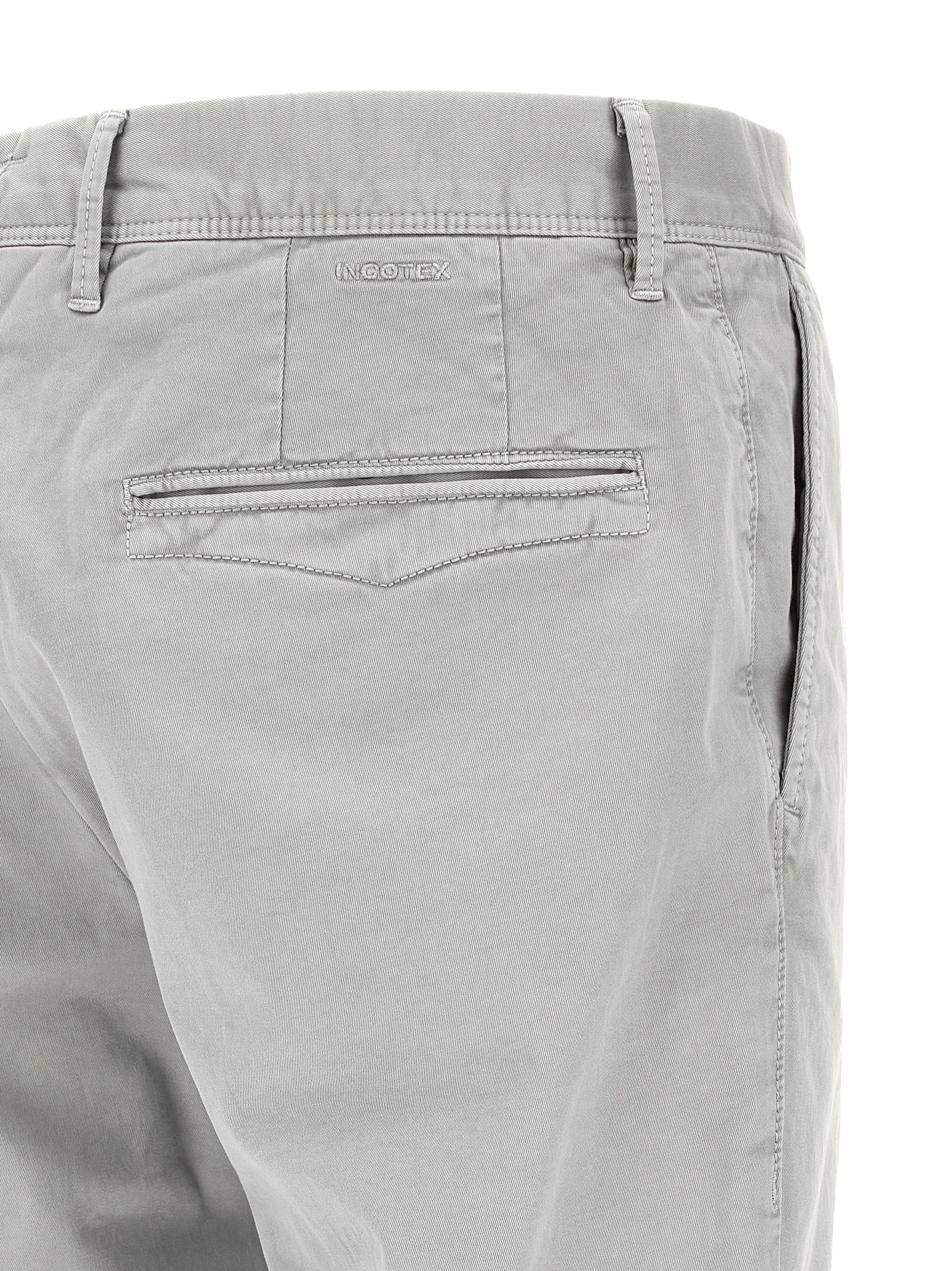 Incotex Gray Cotton Casual Men's Pants